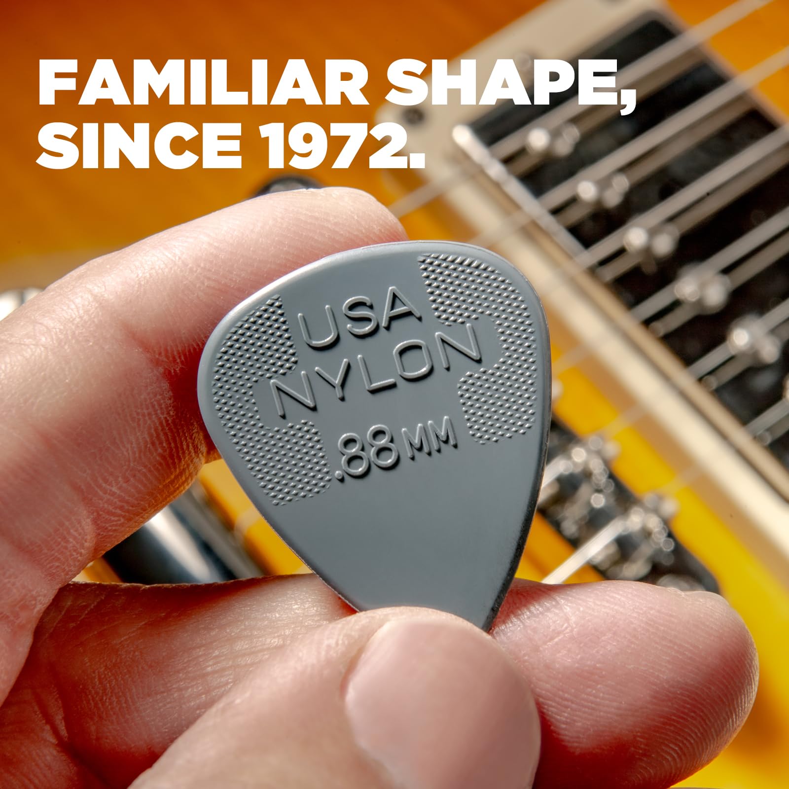 Jim Dunlop 44P100 1.0Mm Nylon Standard Guitar Picks, 12 Pack