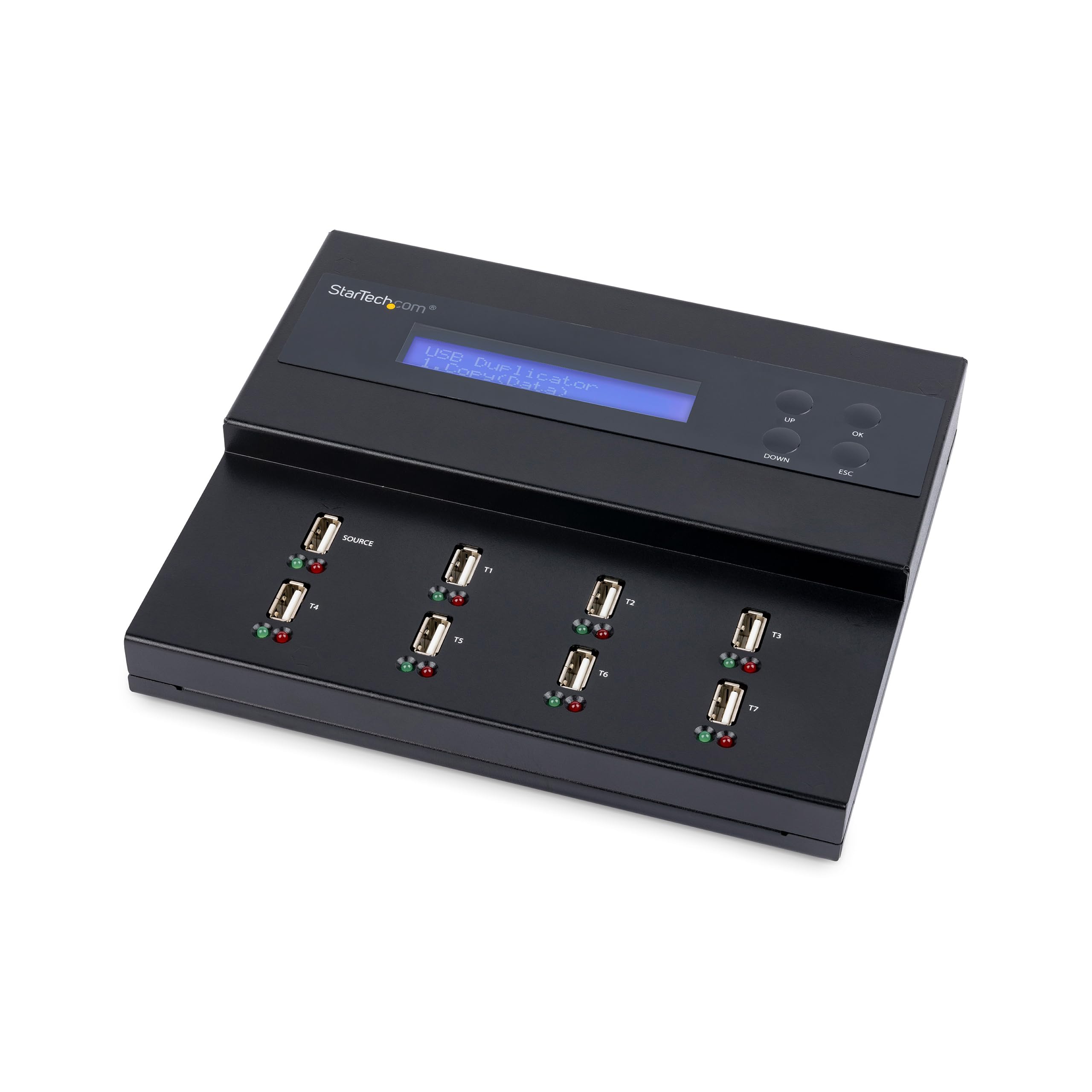 StarTech.com Standalone 1 to 7 USB Flash Drive Duplicator/Cloner / Eraser, Multiple USB Thumb Drive Copier / Sanitizer, System F