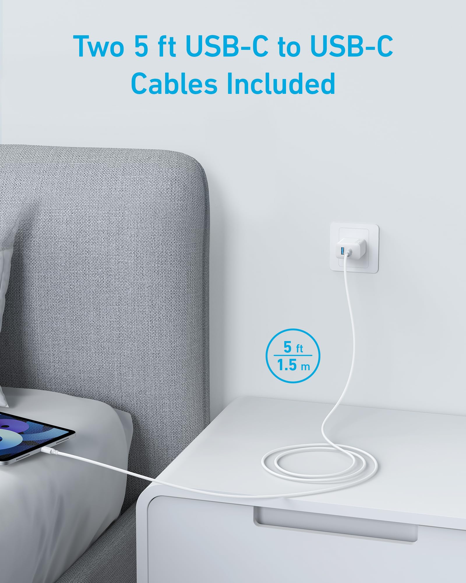 Anker Iphone 17/16 Charger, 2-Pack 20W Fast Usb C Charger Block, For Iphone 17/16/16 Pro Max/15 Series/Ipad Pro And More (2 Pack