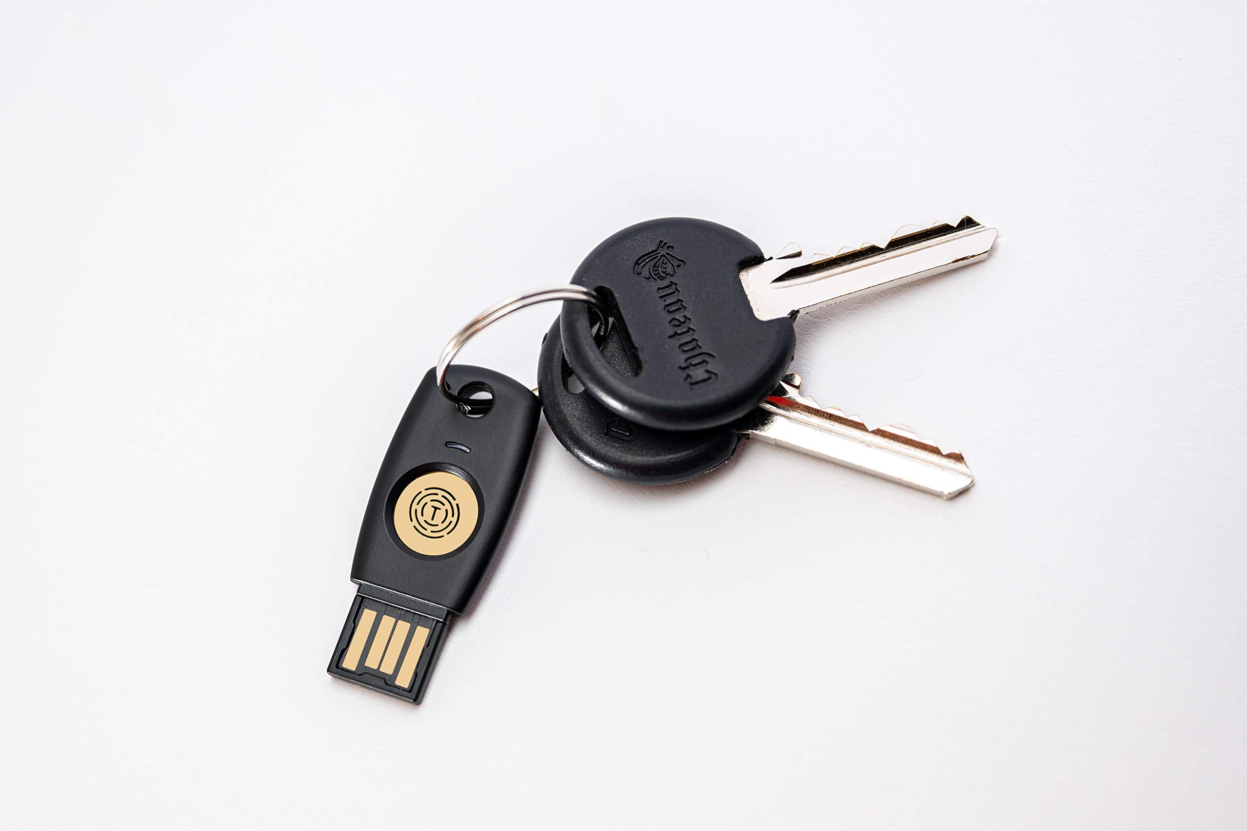Trustkey FIDO2 U2F Security Key - 2FA USB-A Key, Black, Small, Model 10000110, PIN+Touch (Non-Biometric)