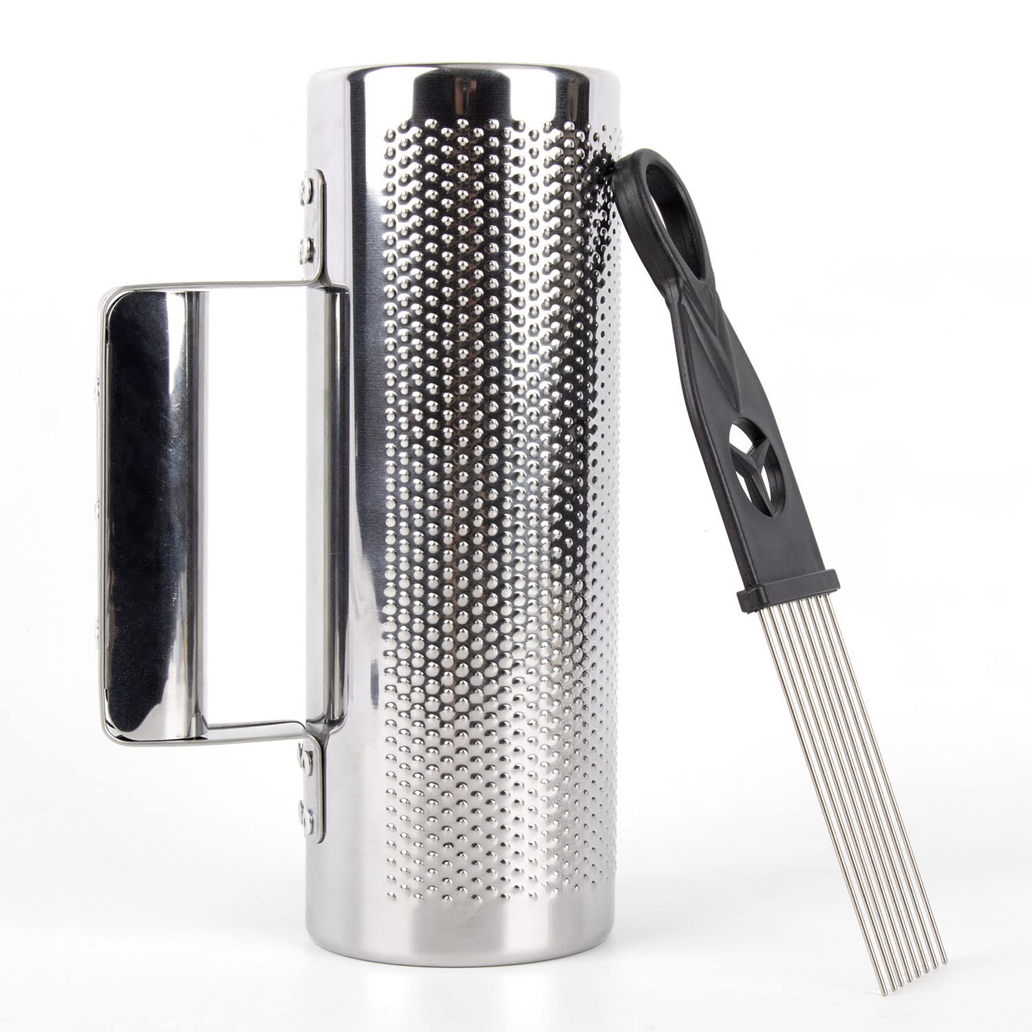 Mowind Metal Guiro Stainless Steel Hand Percussion Musical Instruments With Scraper 8 3