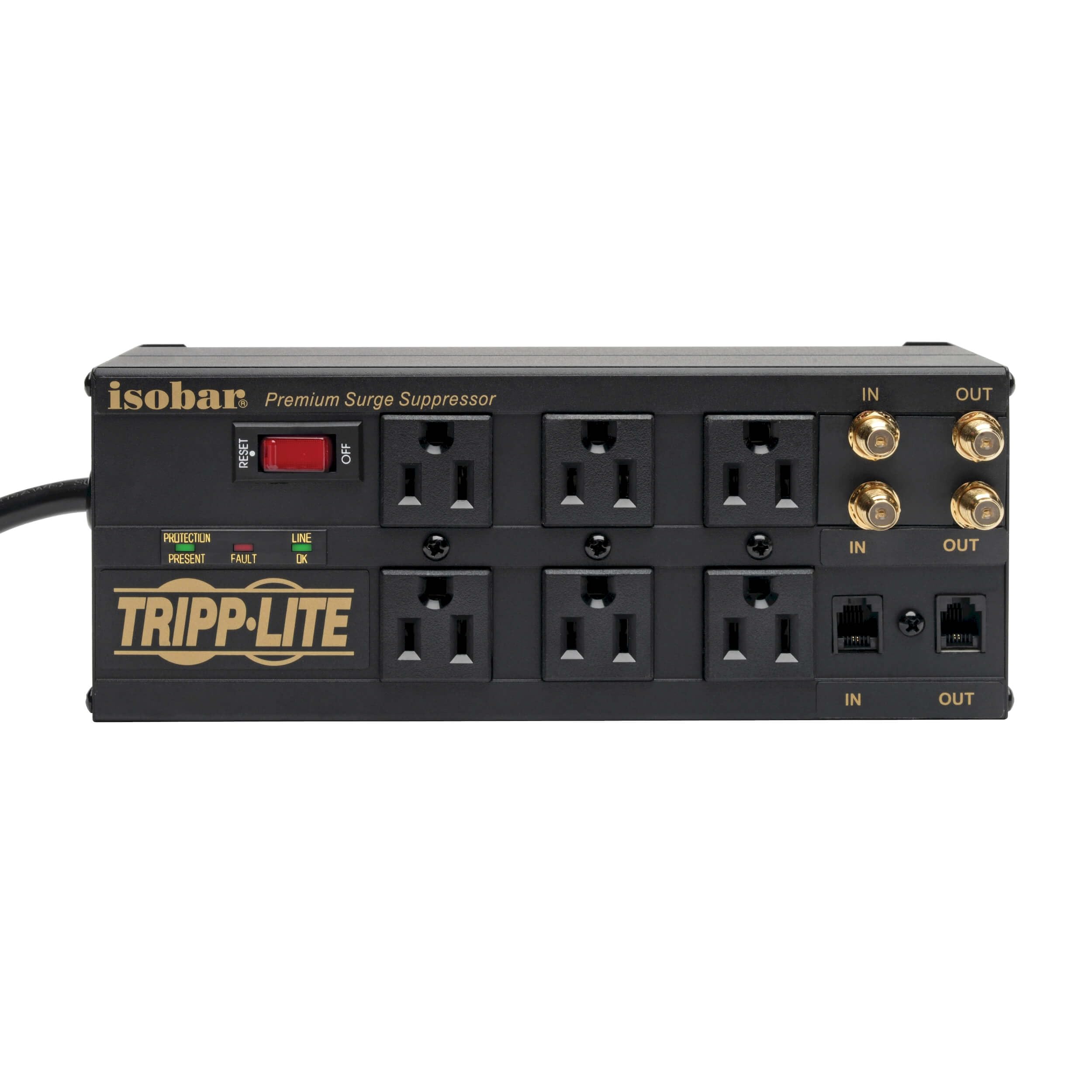 Tripp Lite Isobar Surge Protector Metal 6 Outlet Isobar6Dbs