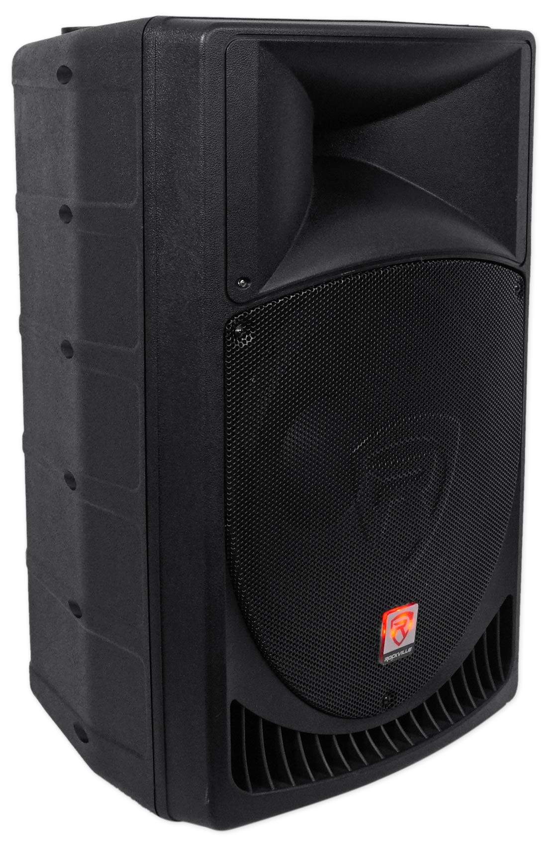 Rockville Rpg15 15'' Professional Powered Active 1,000W 2 Way Dj Pa Speaker+Stand