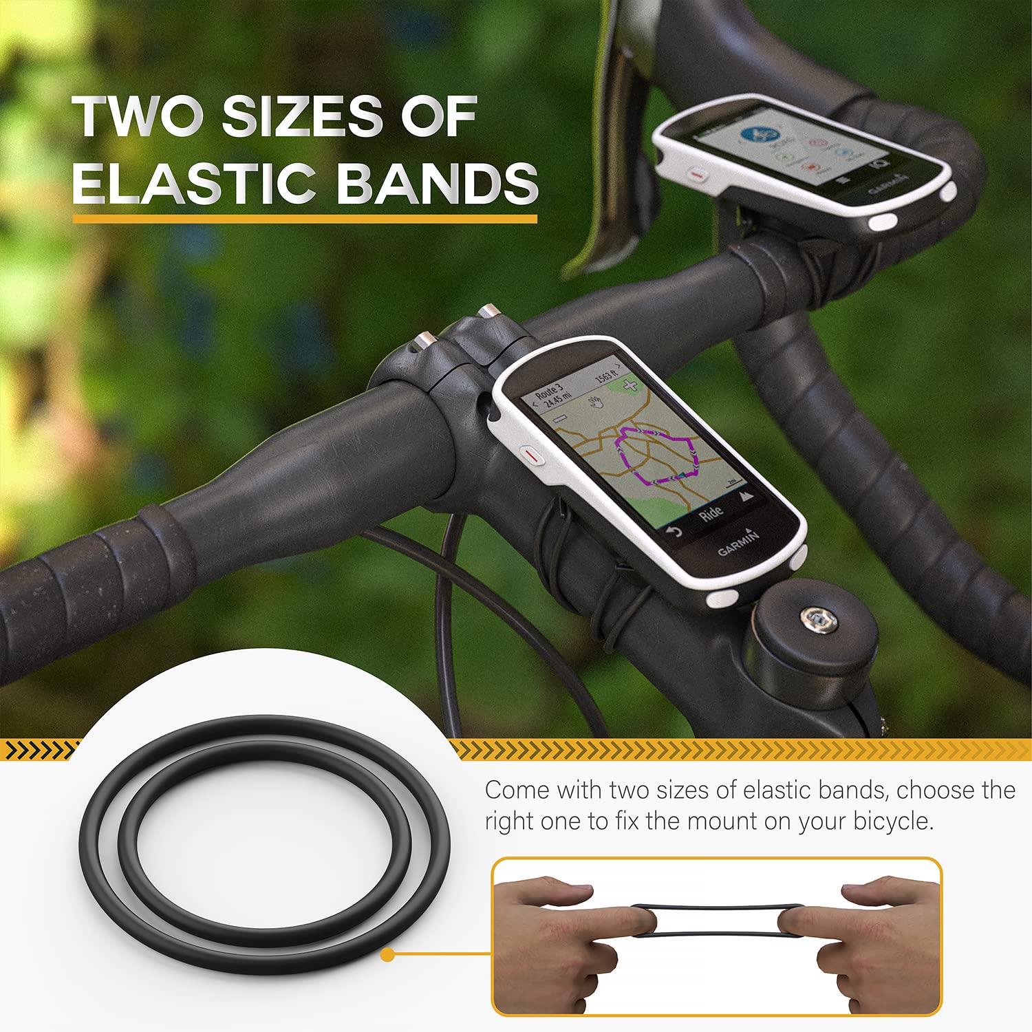 Tusita Quarter Turn Bike Mount Compatible With Garmin | Xoss G/G+ | Igpsport Bike Gps Computer