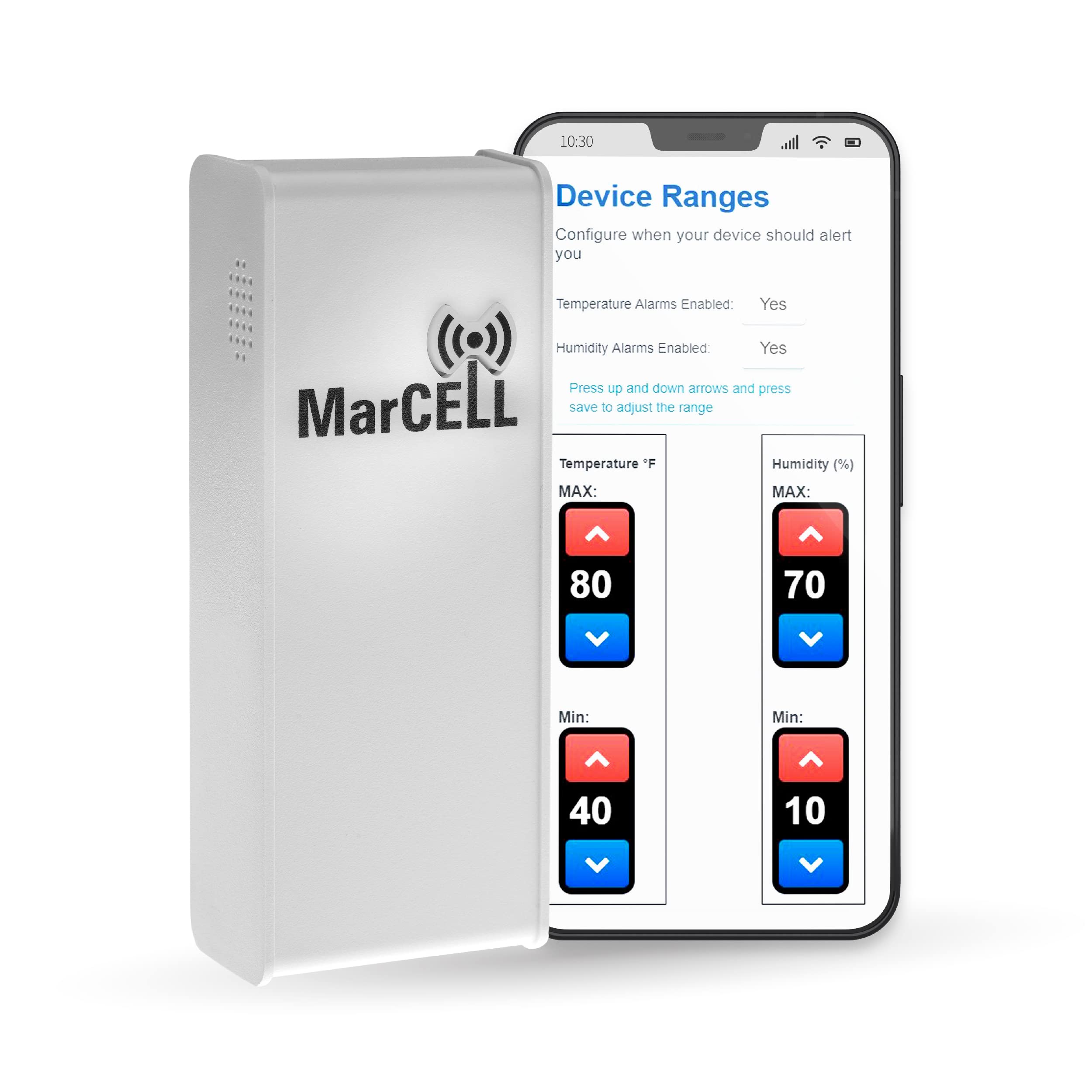 Marcell Cellular Temperature, Humidity & Power Monitor (Verizon)   Made In The Usa   Rvs, Pet Safety Monitoring, Second Home Mon