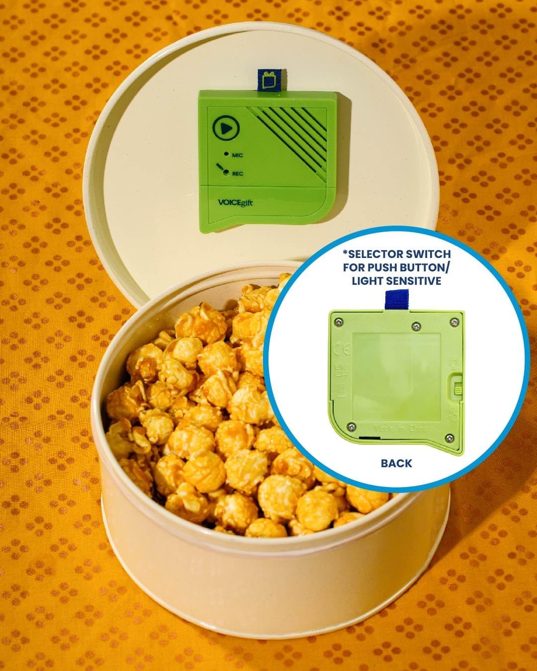 Voice Over 60 Seconds Voice Recorder With Playback   Audio Recorder For Frames, Albums, Scrapbooks & Quilts   Customizable Digit