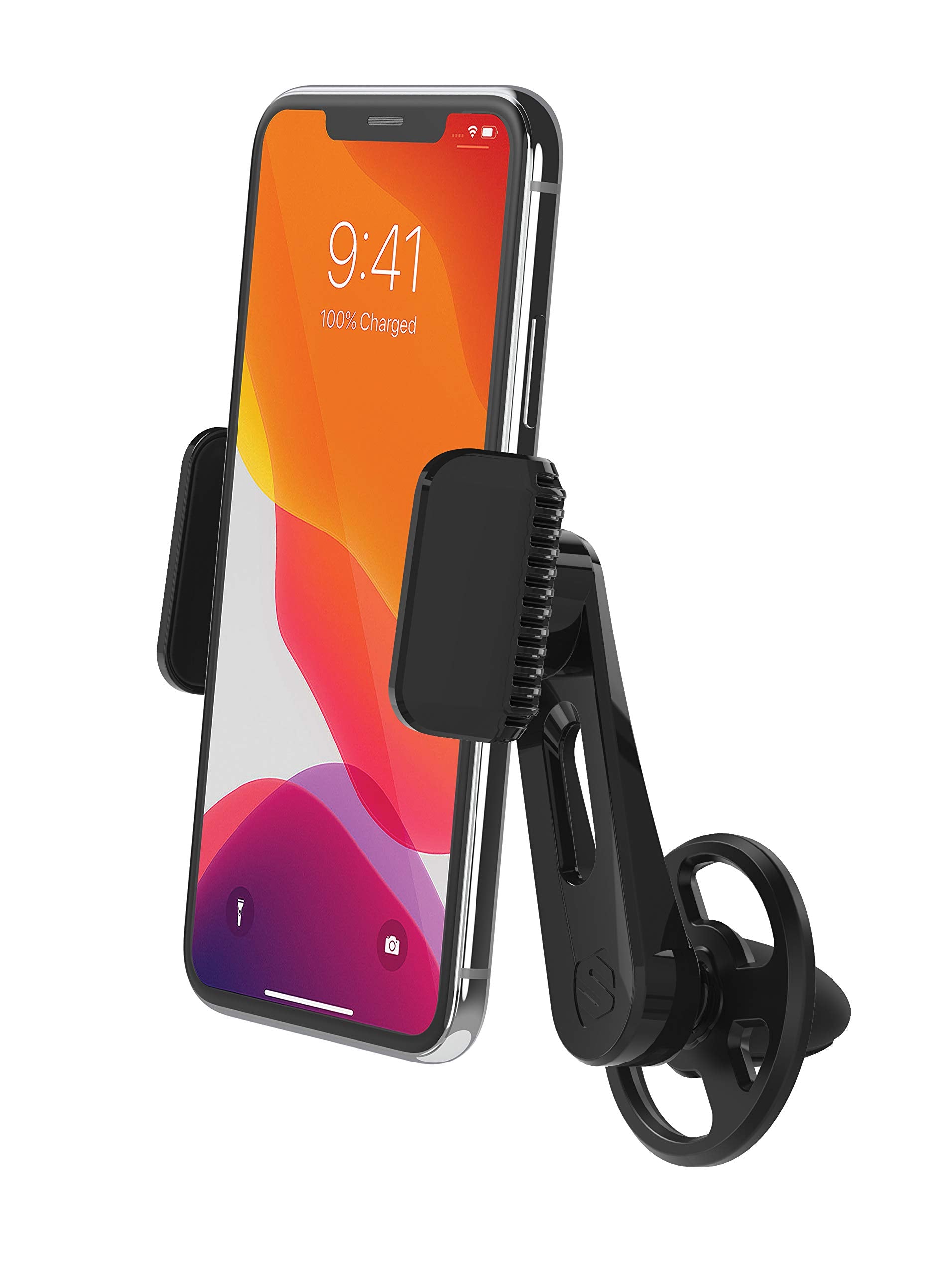 Scosche Vp2M Sp Universal Freeflow Vent/Dash Mount Cell Phone Holder, 2 In 1 Portable, Adjustable 360 Mobile Device Mount, Vent