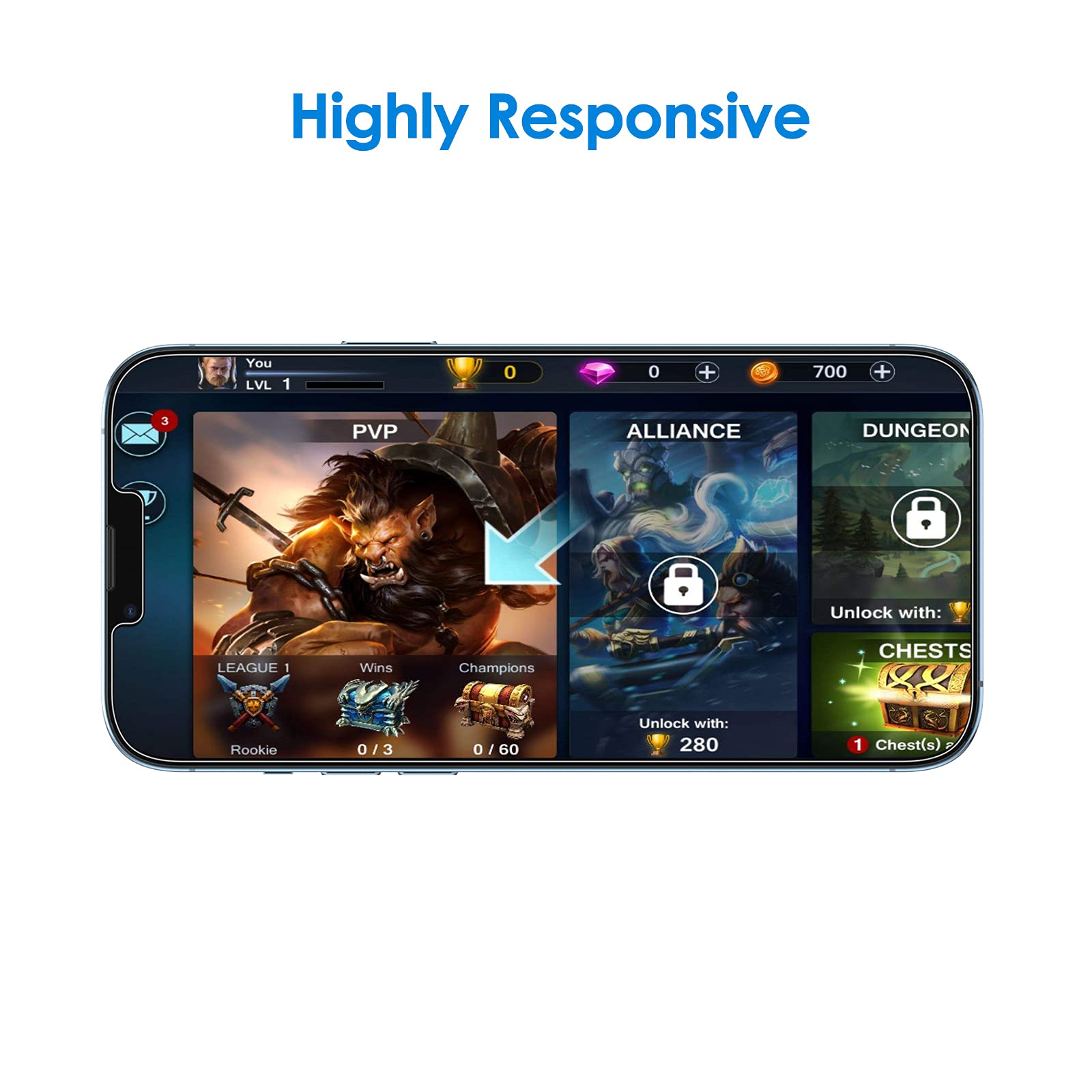 Jetech Screen Protector For Iphone 13 Pro Max 6.7-Inch, Tempered Glass Film With Easy-Installation Tool, Case-Friendly, Hd Clear