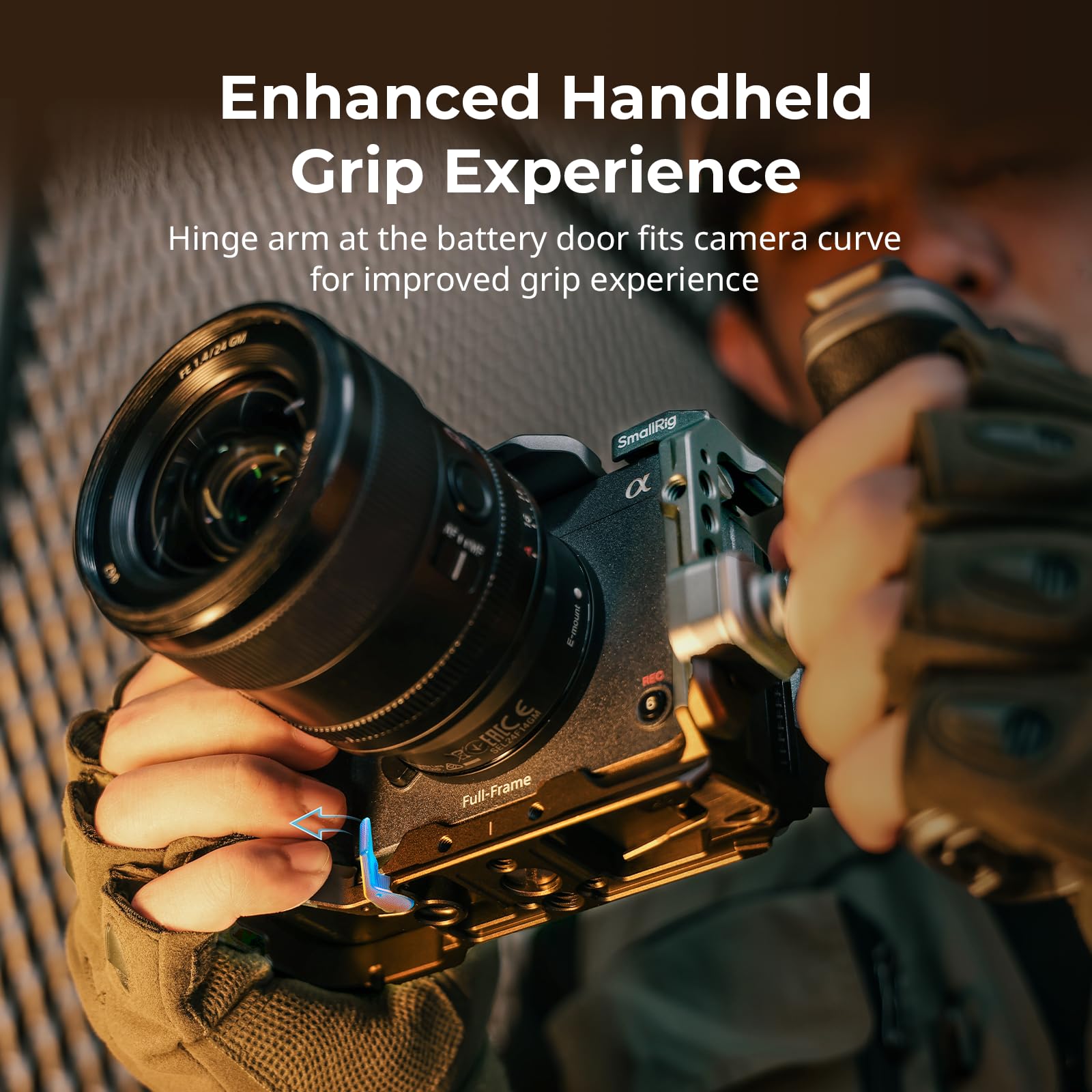 Smallrig Fx3 / Fx30 Hawklock Quick Release Camera Cage Kit For Sony With Cable Clamp, Bulit-In Qr Cold Shoe Nato Rail/Qr Plate F