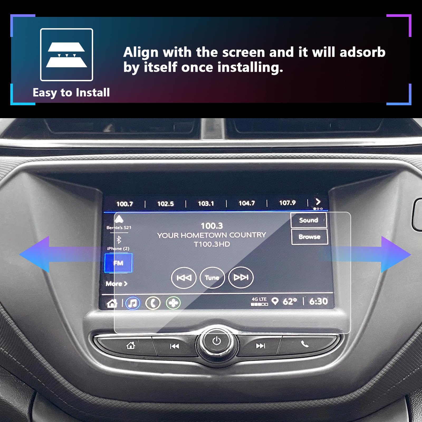 Sxcy 2023 Trailblazer Screen Protector For 2021 2022 2023 Chevy Trailblazer Accessories 2021 2022 2023 Trailblazer Touch Screen Protector [Ls Lt Activ Rs Standard Rectangular 7 Inch] 2021 2022 2023