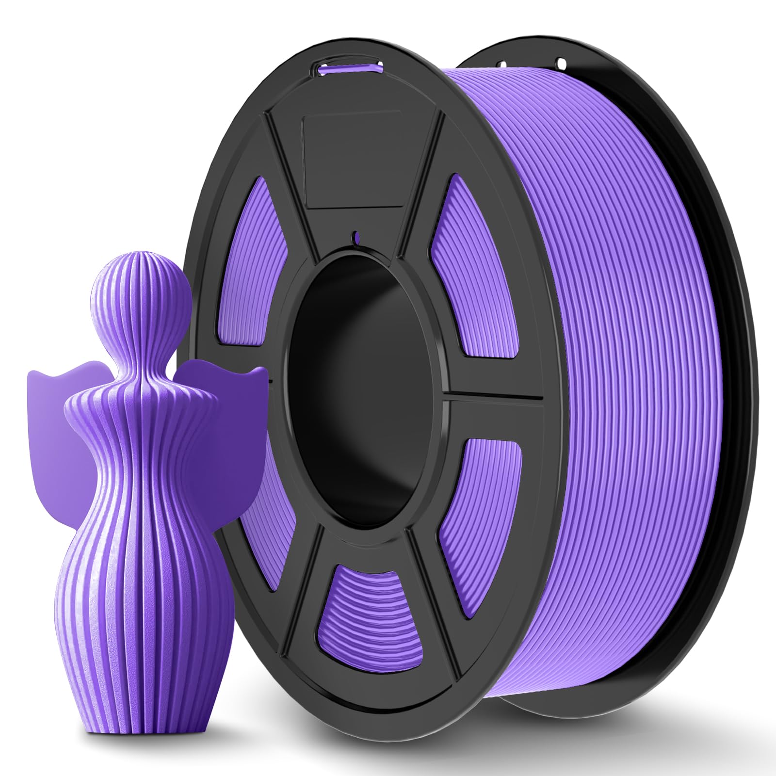 JAYO PLA+ Filament 1.75mm Purple, PLA Plus Toughness 3D Printer Filament 1.1KG, Dimensional Accuracy +/- 0.02mm, 1.1 kg Spool(2.