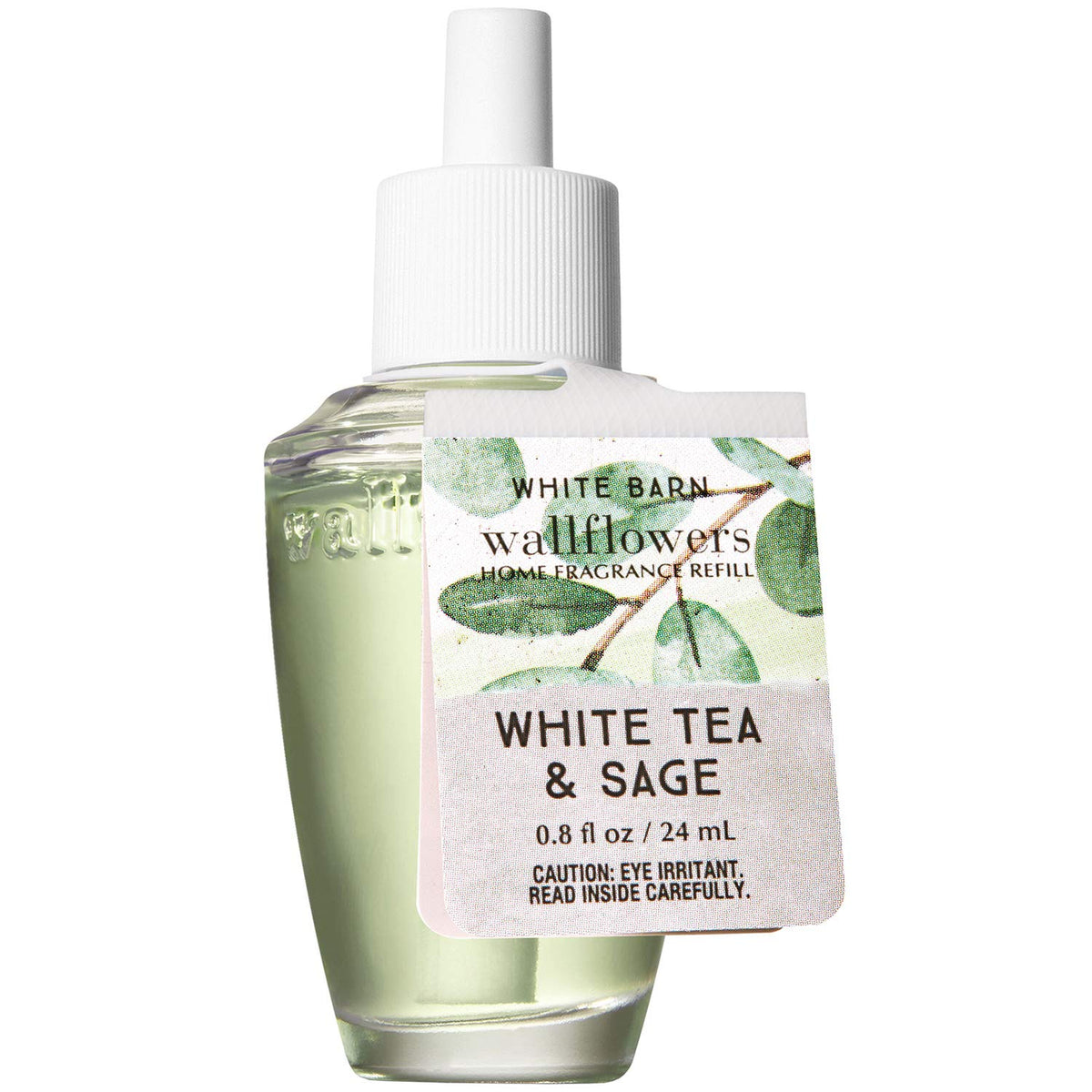 Bath And Body Works White Tea & Sage Wallflowers Fragrance Refill 0.8 Fluid Ounce (2020 Edition)