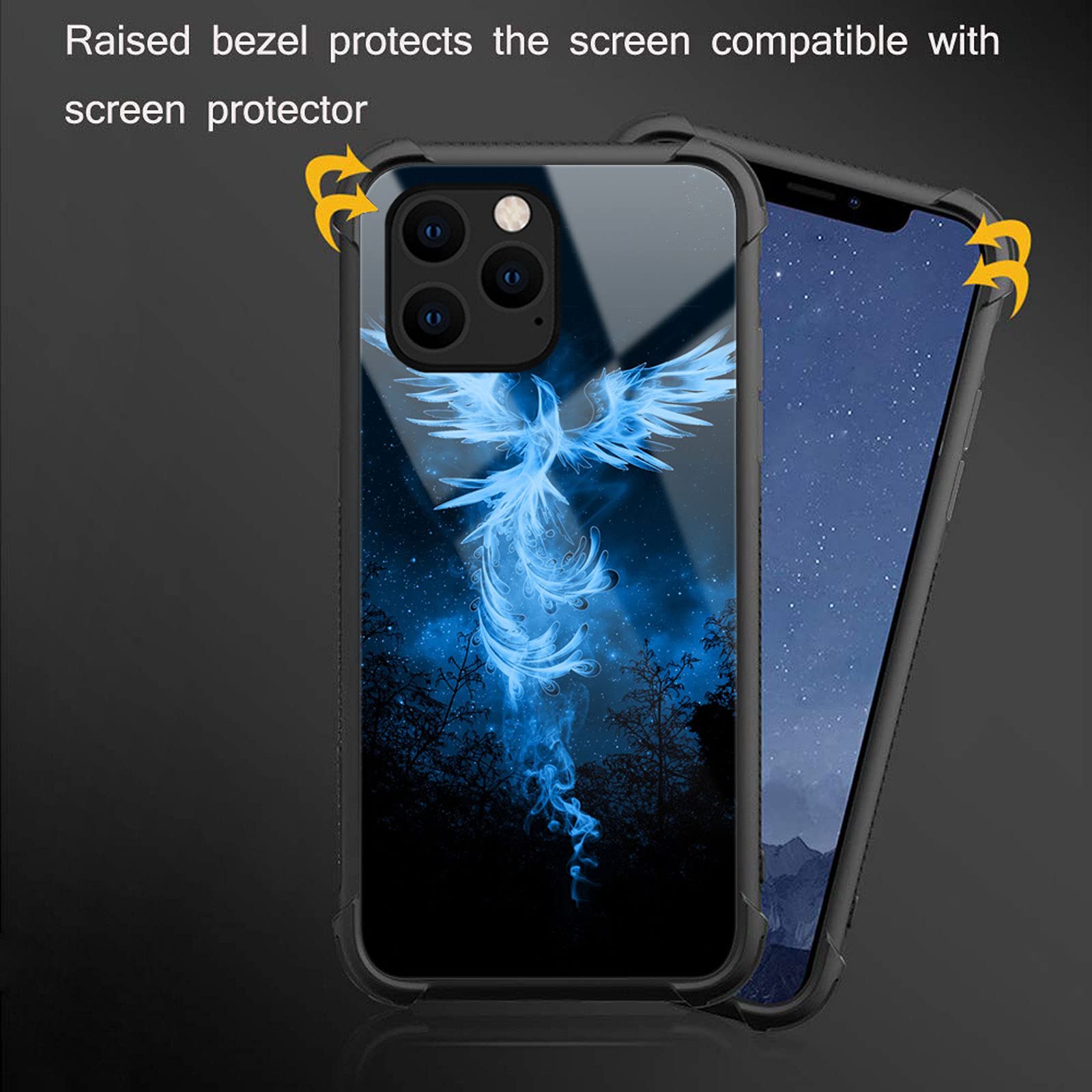 CARLOCA iPhone 13 Pro Max Phone Case Phoenix Graphic Shockproof Polycarbonate