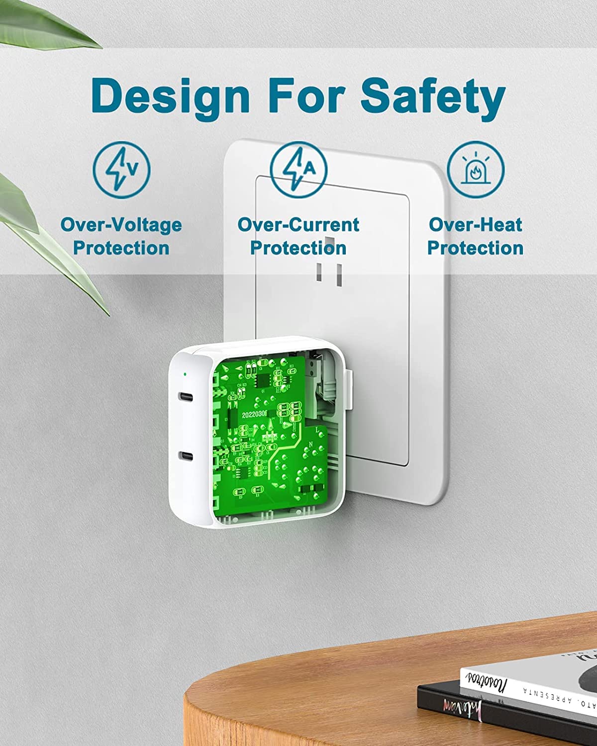 Charger For Macbook Air Macbook Pro 13 14 15 16 Inch 2024 2023 2022 2021 2020 2019, M1 M2 M3, Ipad Pro Air Mini, Iphone 15 Pro Max Plus, 67W Dual Port Usb C Power Adapter, 6.6Ft Usb C Charging Cable