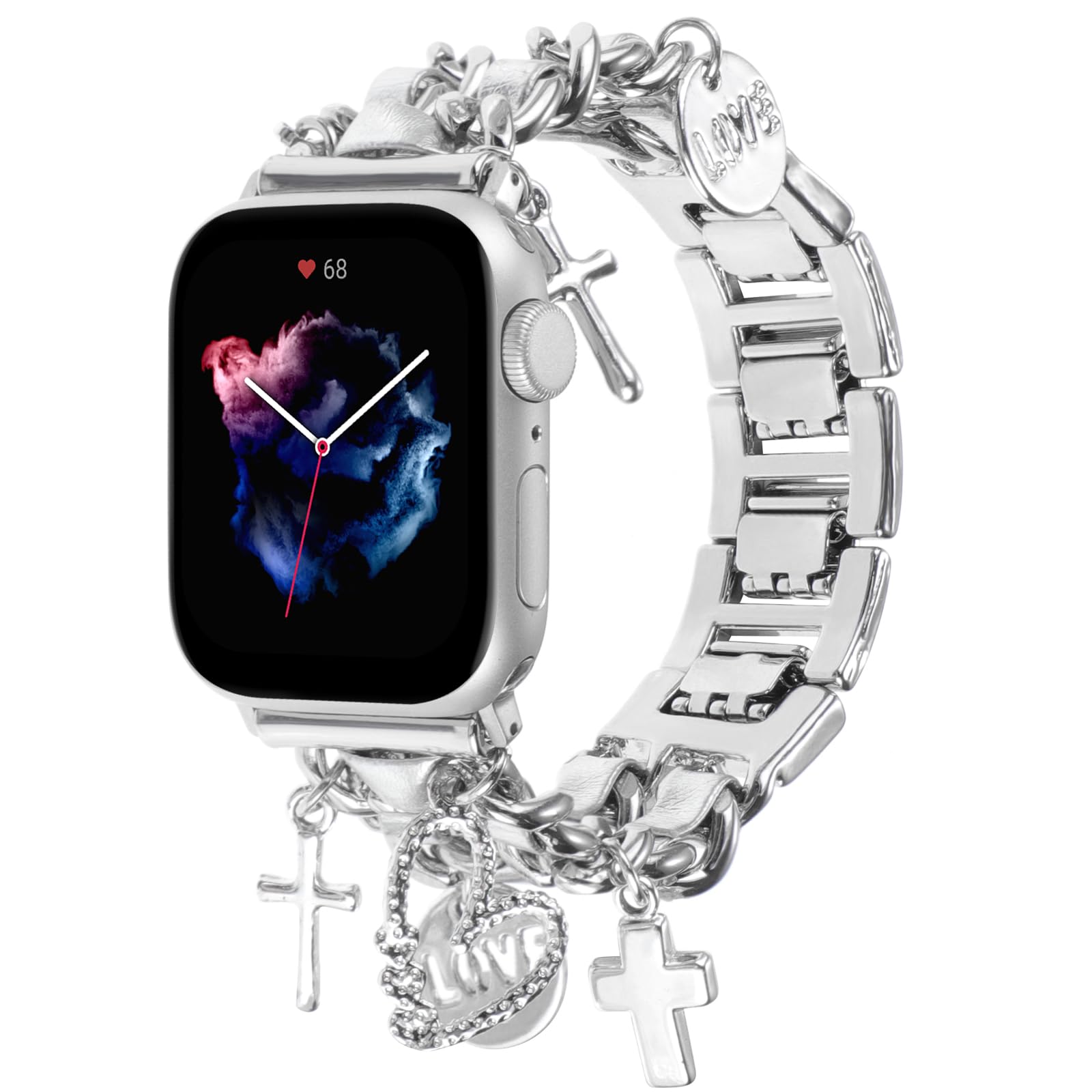 Realsign Gold Metal Watch Band Replacement For Apple Watch 42Mm 49Mm, Leather, Adjustable, Suitable For Various Occasions