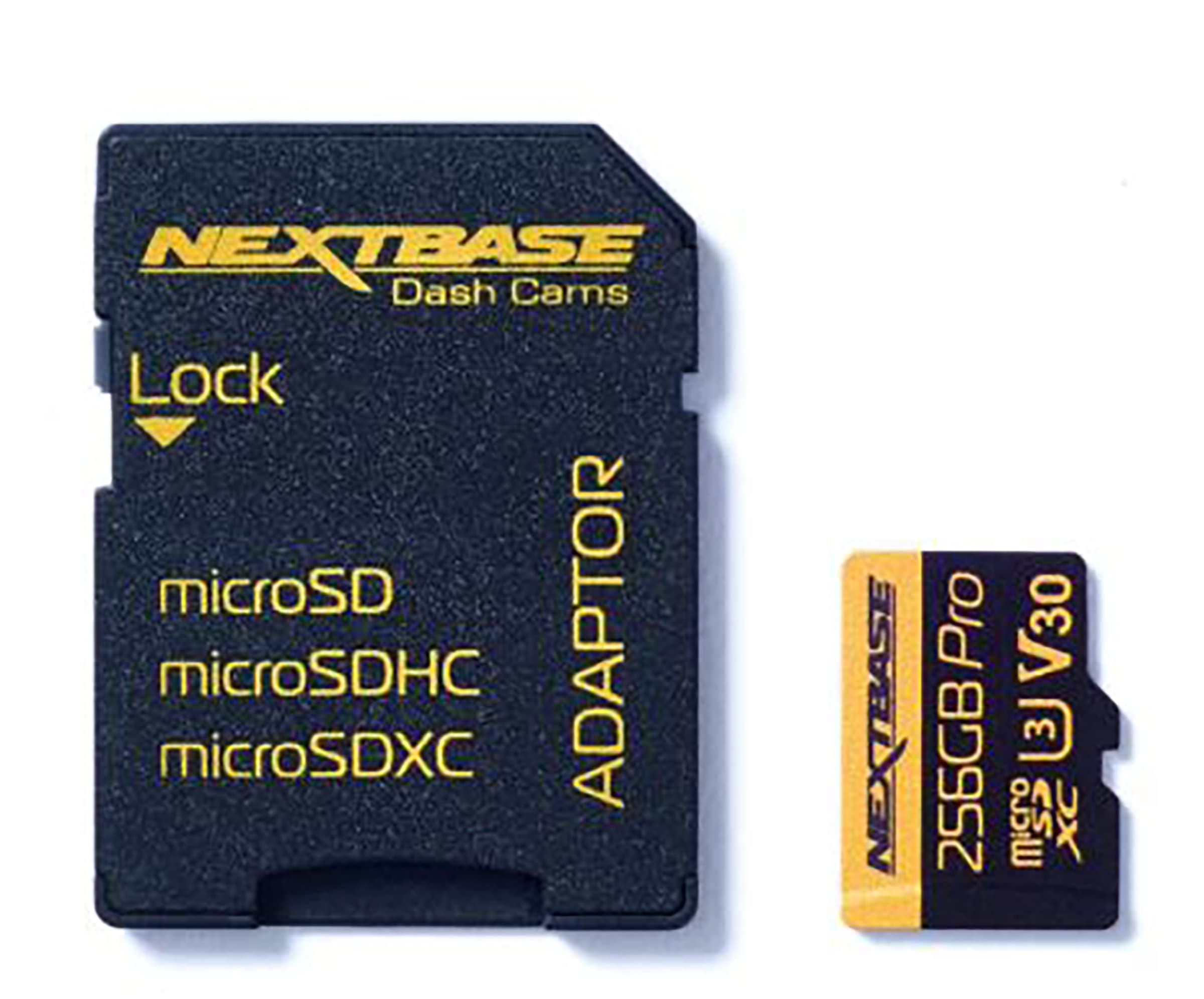 Nextbase 256Gb U3 Micro Sd Memory Card   With Adapter   Compatible With Nextbase In Car Dash Cams Series 1 And 2