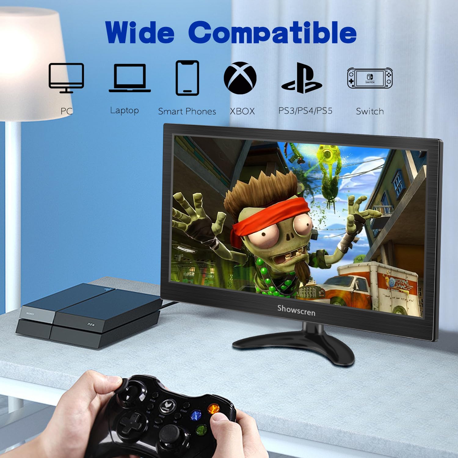 Showscren Computer Monitor 14 Inch Touchscreen Portable Monitor Fhd Hdr 1080P 99% Srgb Small Pc Monitor With Hdmi/Usb C Port, Mu