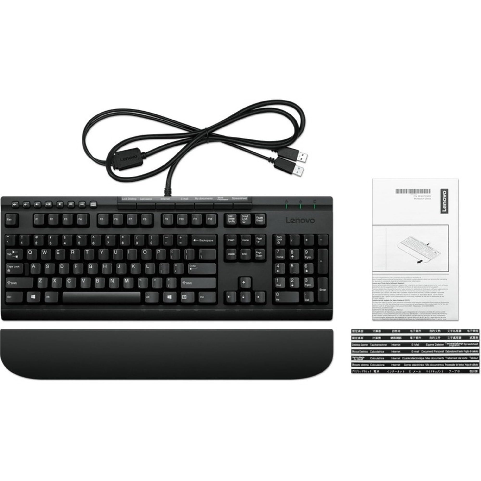 Keyboard   Usb   English   Us   Black   For 100E Chromebook (2Nd Gen) Mtk; 300E Chromebook (2Nd Gen) Mtk; Thinkcentre M90N 1 Iot
