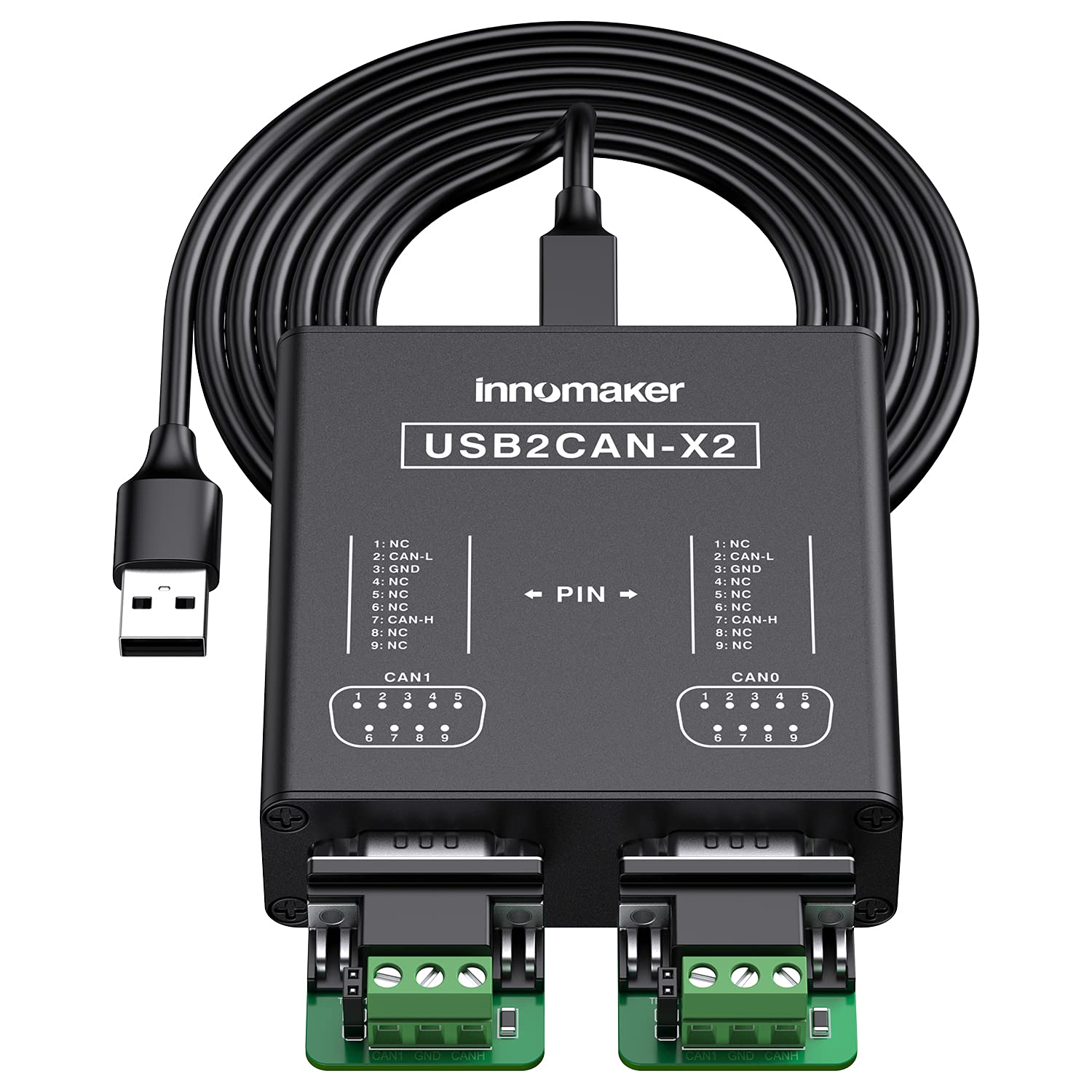 Dual Channels Usb To Can Converter For Raspberry Pi5/4/Pi3B+/Pi3/Pi Zero(W)/Jetson Nano/Tinker Board/Any Sbcs/Desktop/Laptop Sup