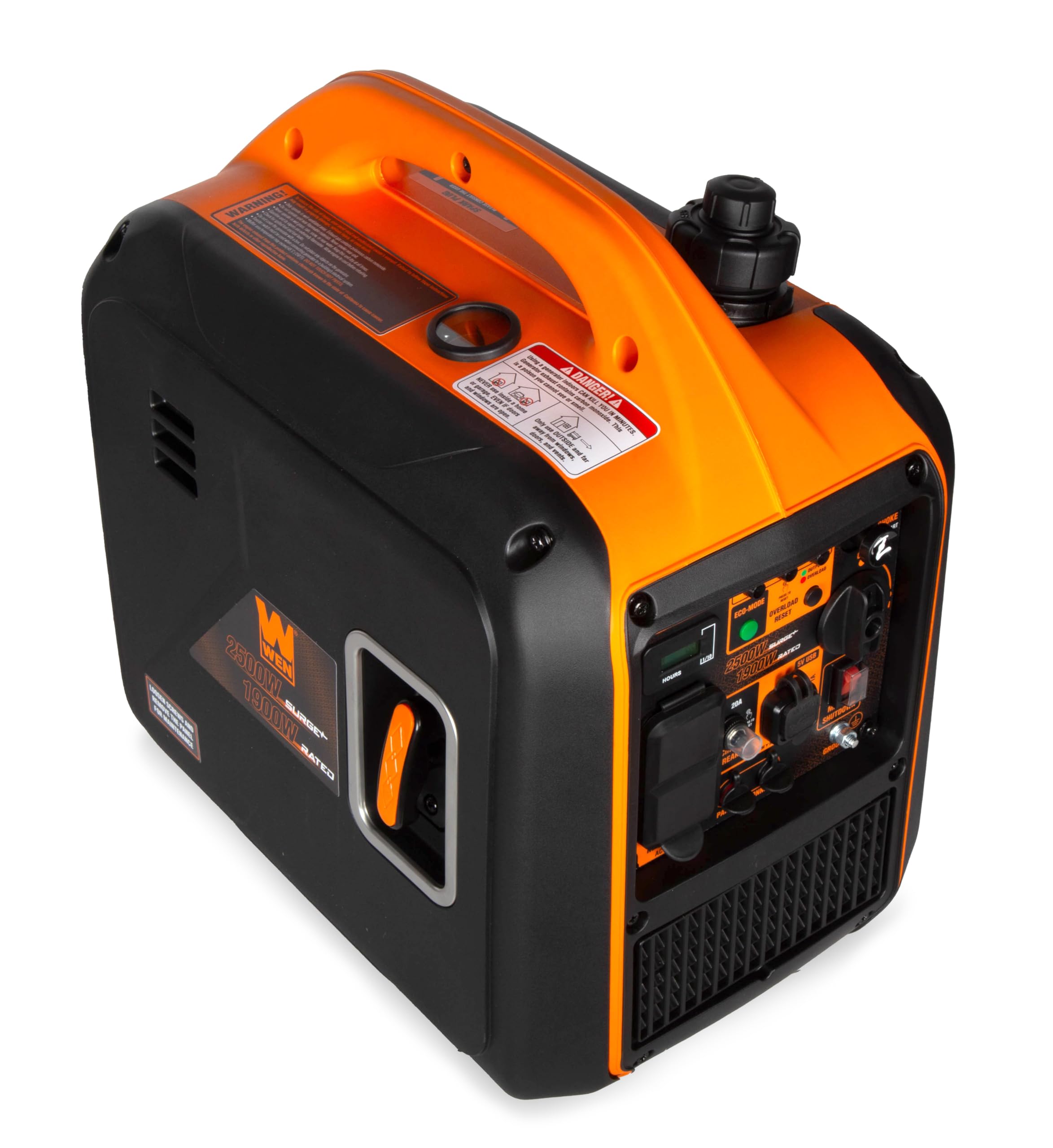 Wen 2500 Watt Inverter Generator, Quiet, Portable, And Lightweight With Fuel Shut Off And Co Watchdog (56250Ix)