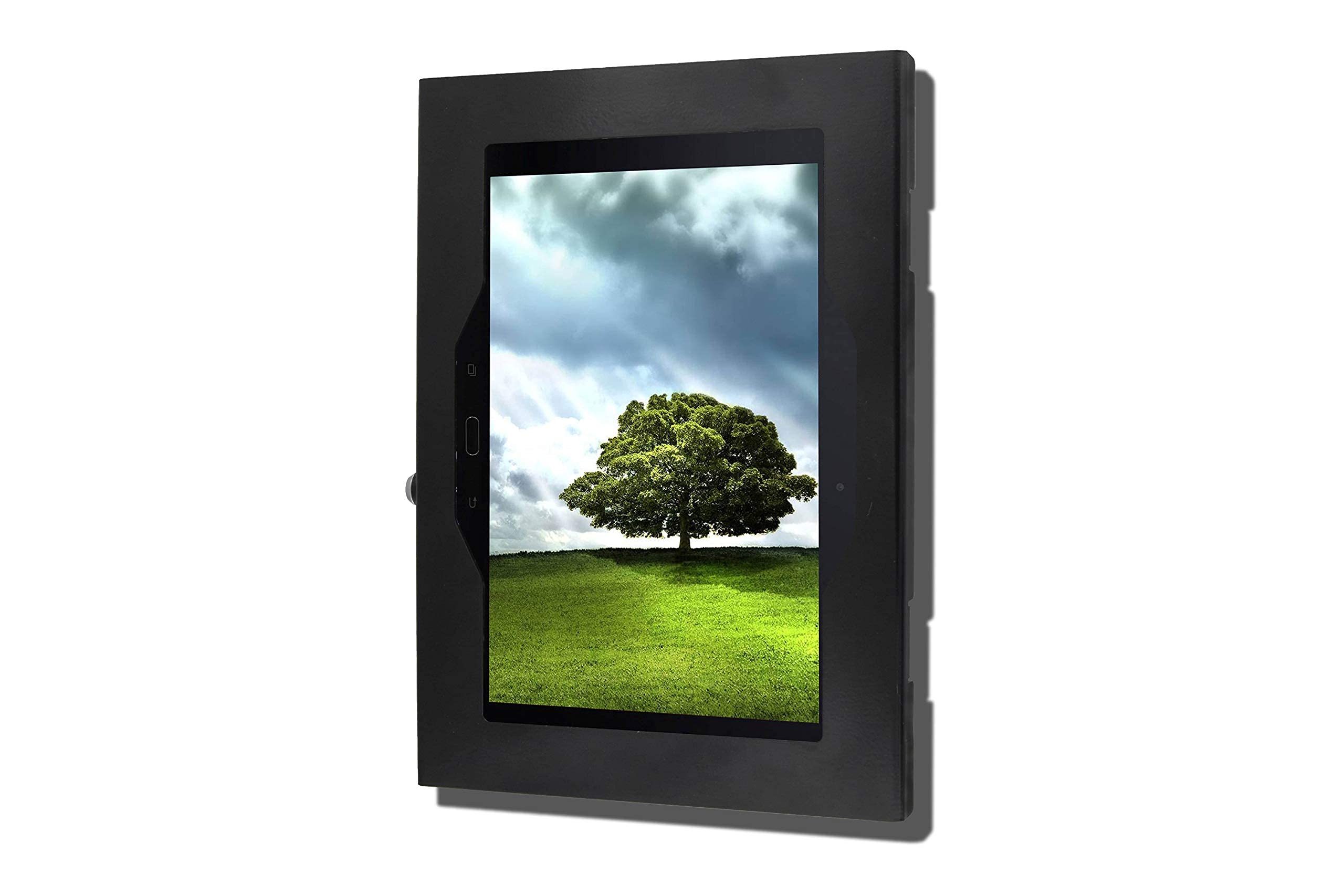 Tabcare Locking Anti Theft Metal Case For Samsung Galaxy Tab A 9.7' Tablet For Kiosk, Pos, Store, Show Display, Time Clock (Tab A 9.7, Black)