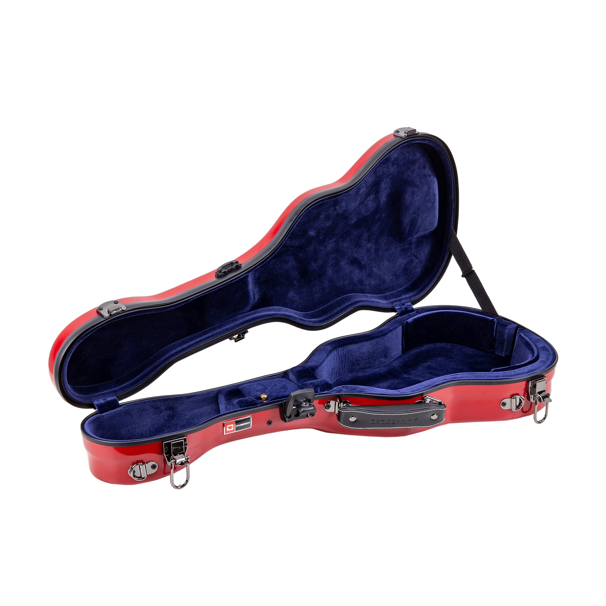 Crossrock Thick Padded Hardshell Fiberglass Red Tenor Ukulele Case (Crf1020Turd)