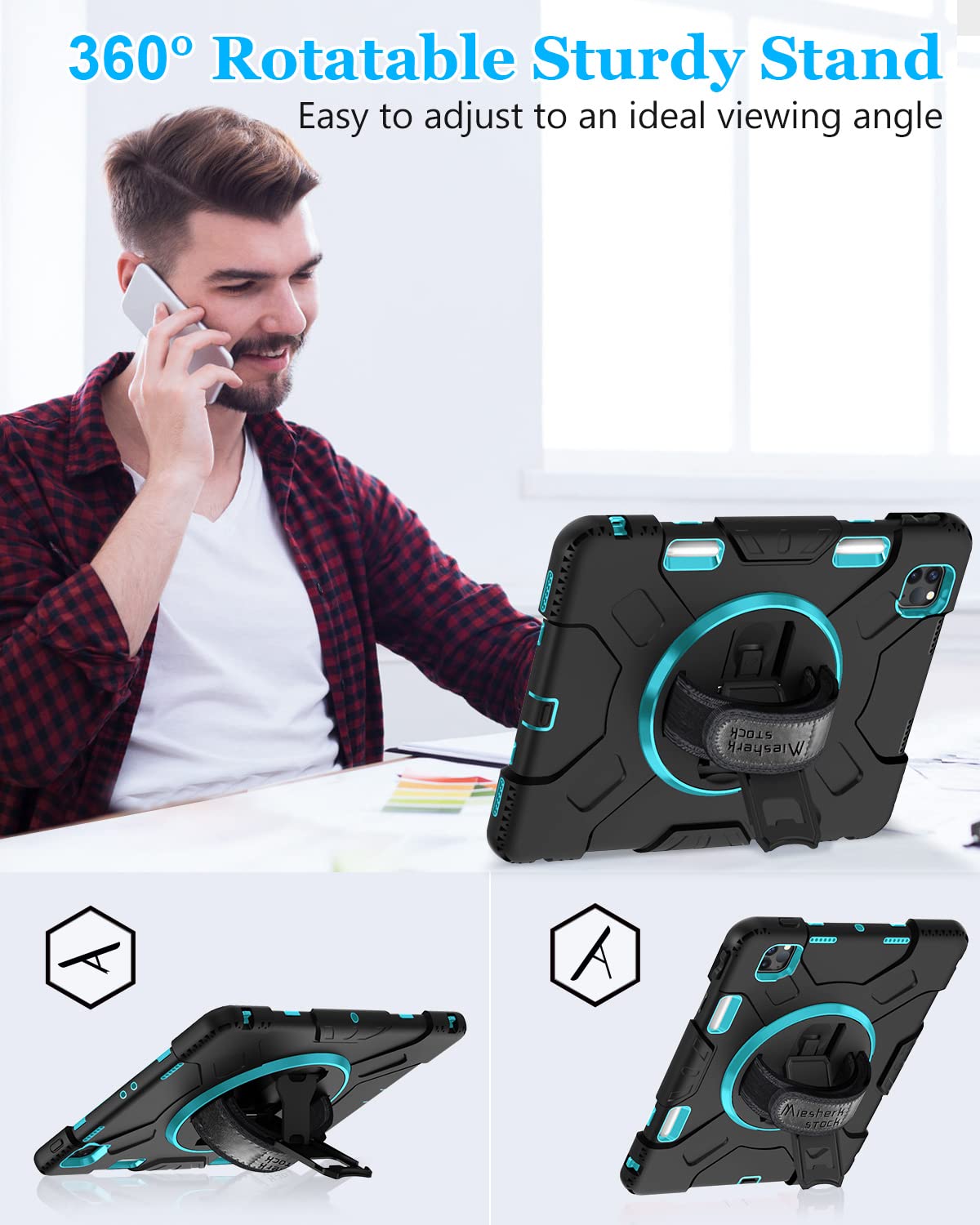 Case For Ipad Pro 11 2021 3Rd Generation/2022 4Th Gen: Heavy Duty Shockproof Silicone Protective Cover For Ipad 11 Inch 2020 & 2