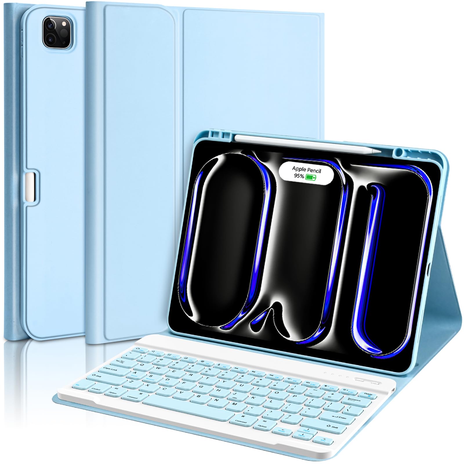 aMZCaSE for iPad Pro 13 inch Case with Keyboard (M5/M4) 2025/2024, Keyboard Case for iPad 13 Pro Magnetic Detachable Folio Slim 
