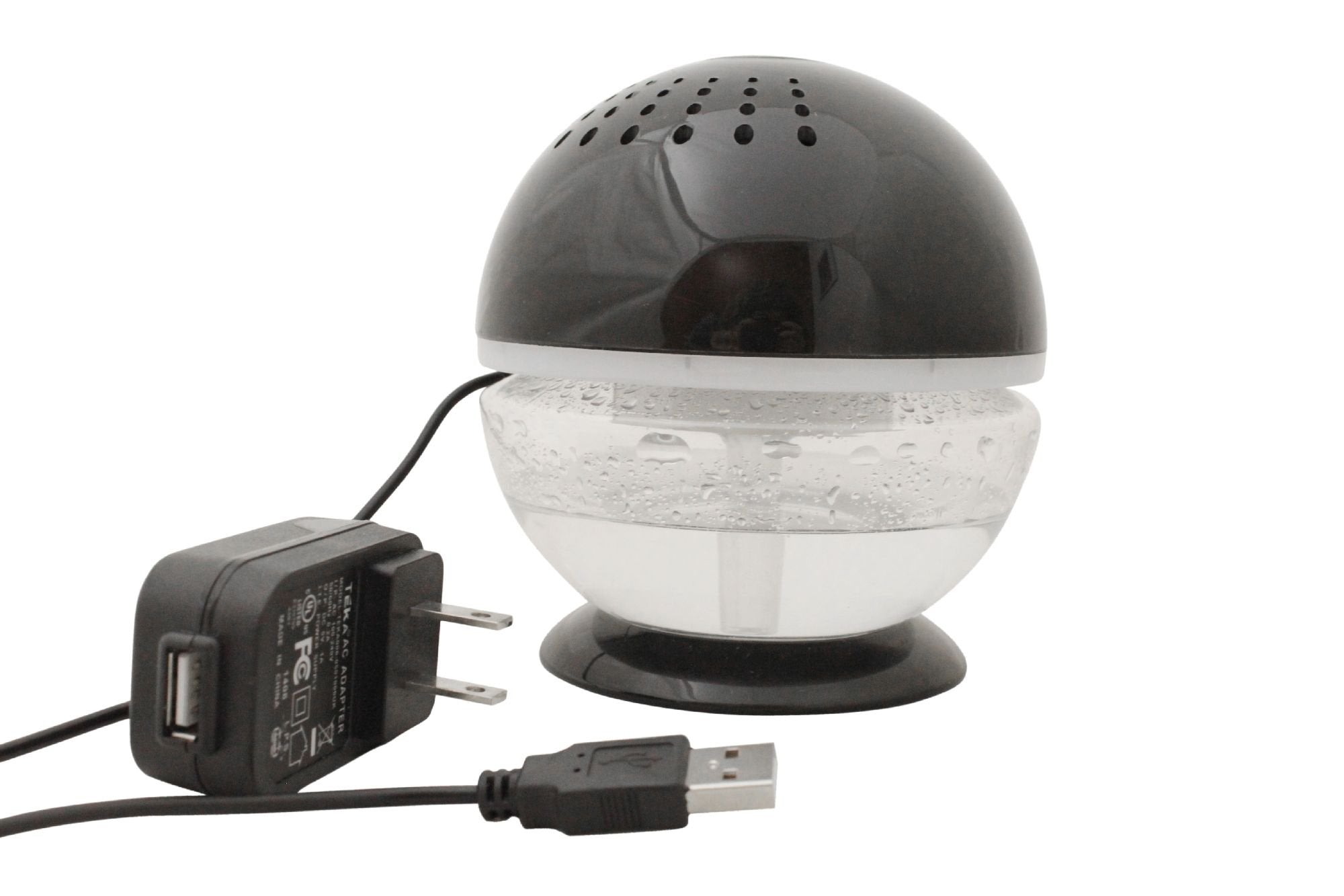 Ecogecko Little Squirt Air Revitalizer, 4.25''D X 5''H, Black