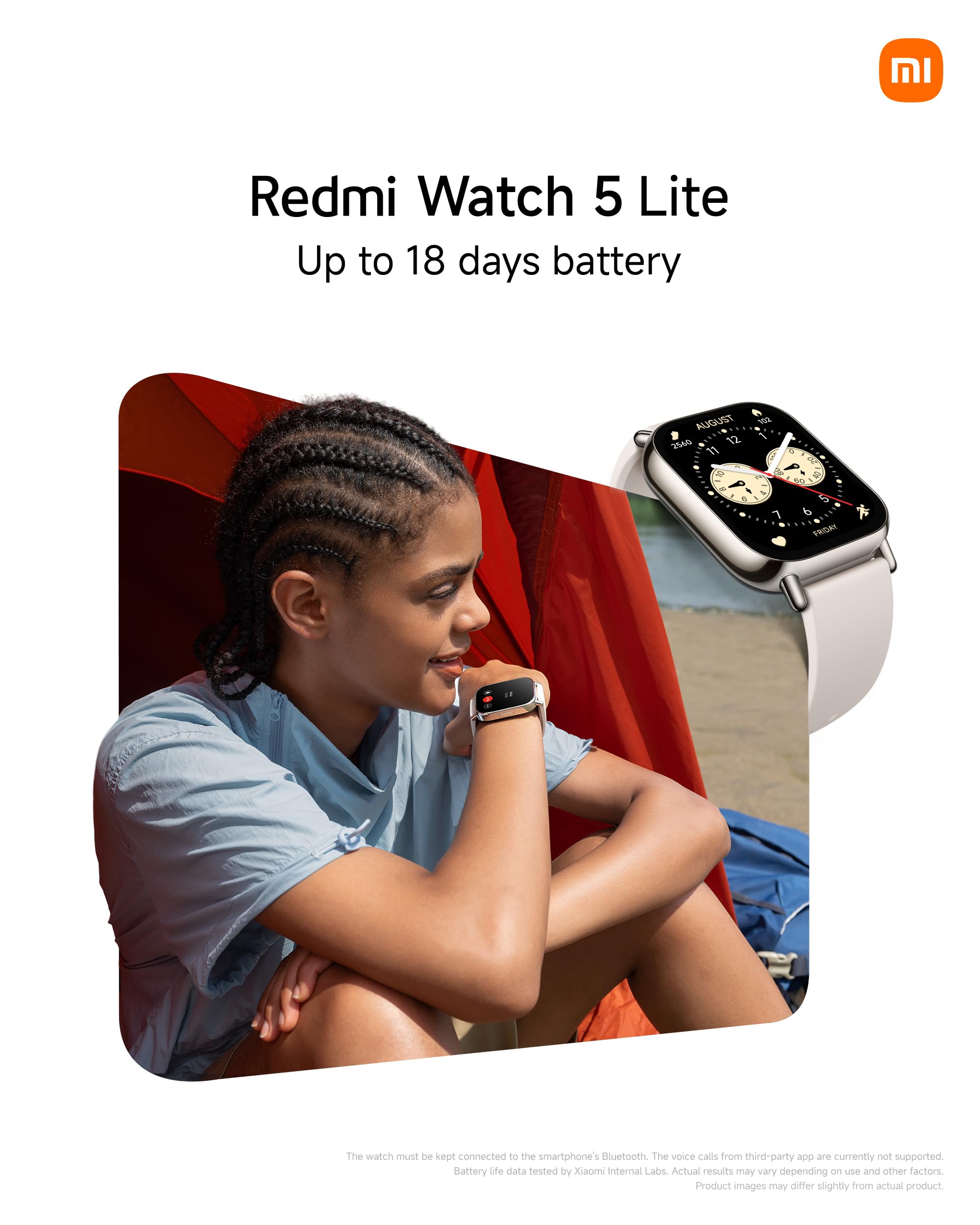Xiaomi Redmi Watch 5 Lite Global 1.96 Amoled Up To 18 Days Battery Gnss Dual Mic 150+ Workout Modes 5Atm Water Resistance Heart