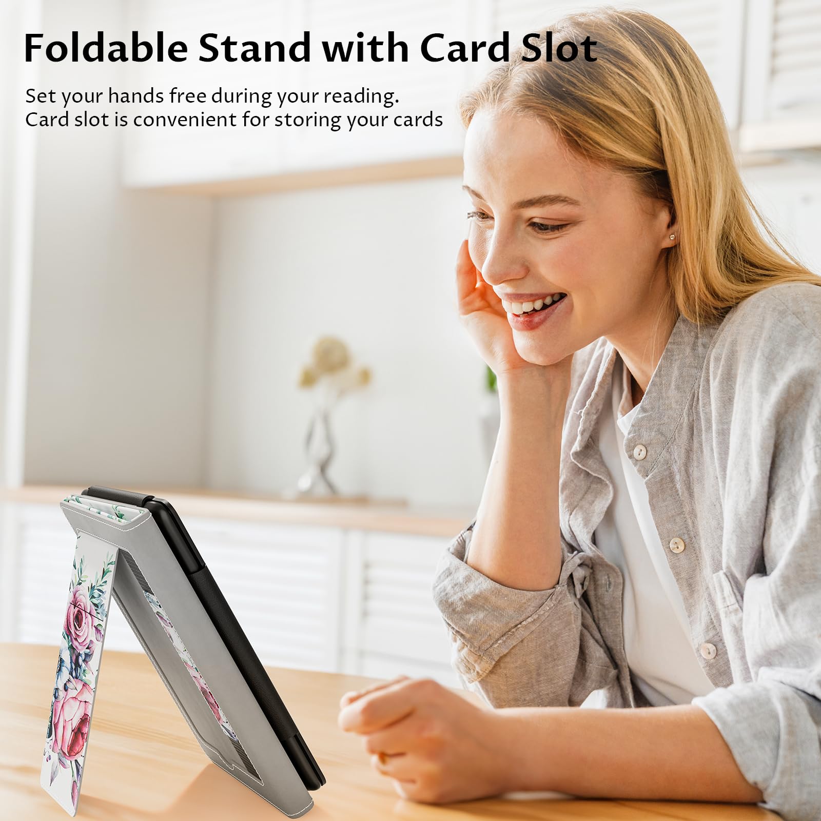 Vori Stand Case For 6 Kindle Paperwhite (Fits 10Th Generation 2018 / All Paperwhite Generations Prior To 2018) Pu Leather Case S