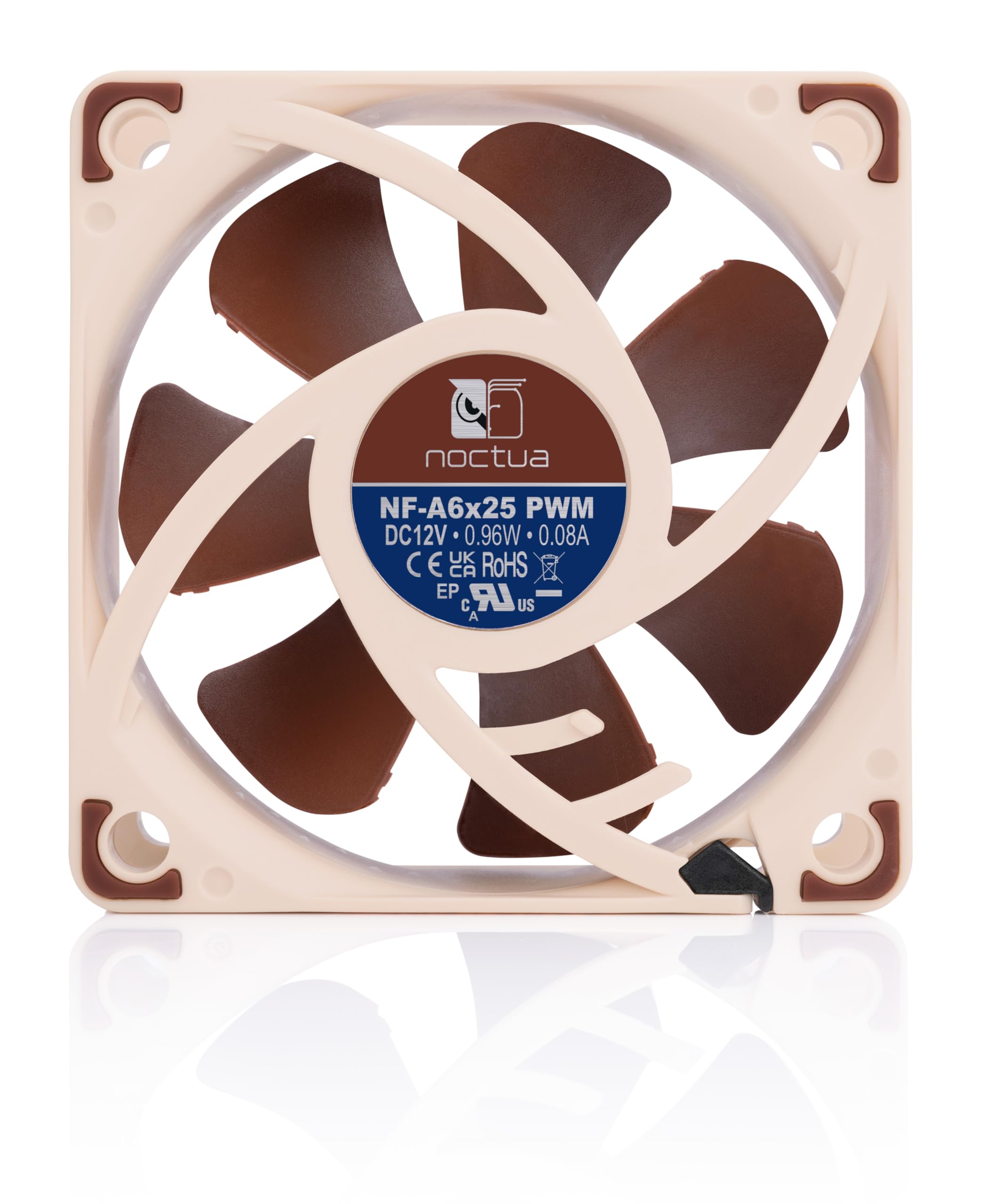 Noctua Nf-A6X25 Pwm, Premium Quiet Fan, 4-Pin (60Mm, Brown)