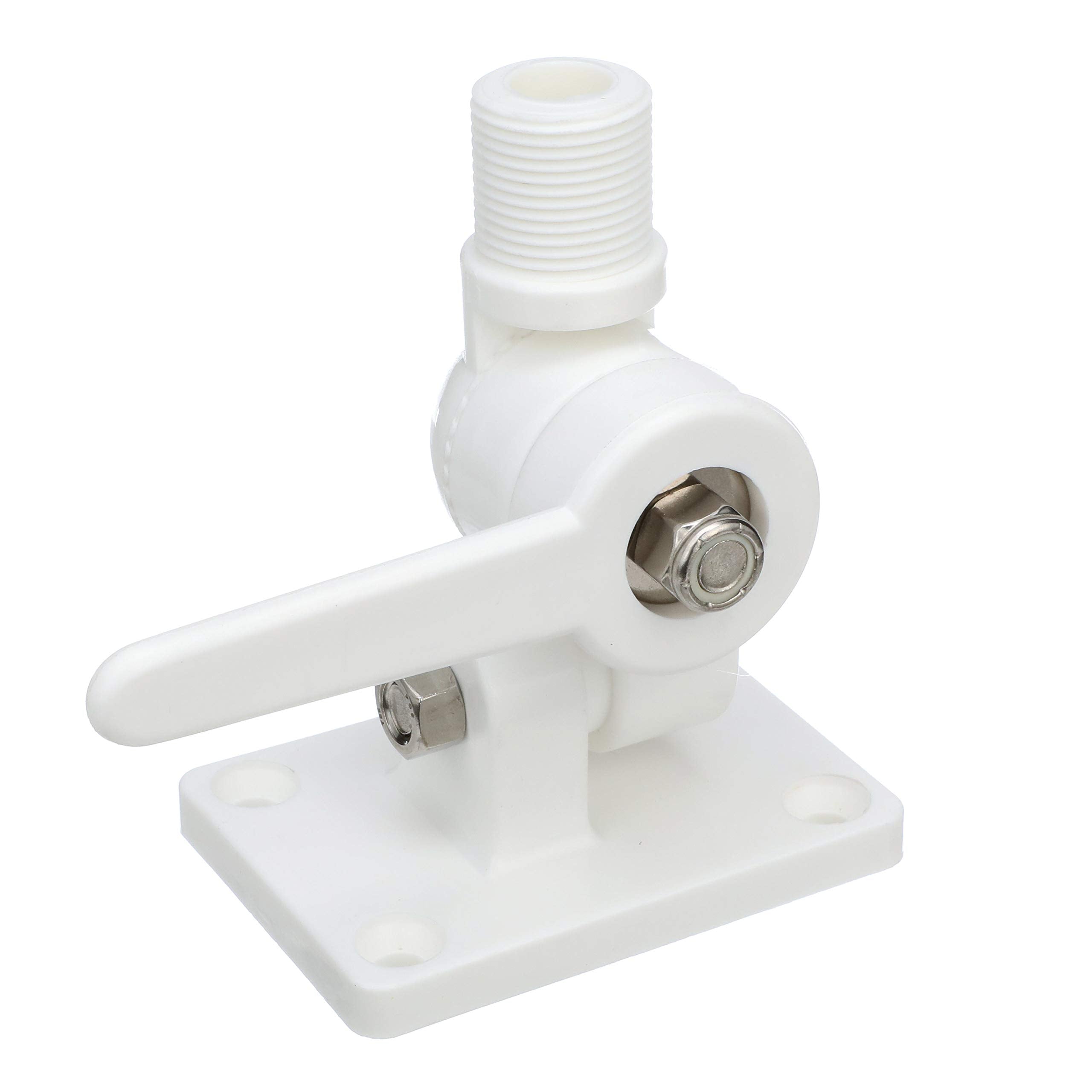 Seachoice 4 Way Nylon Antenna Ratchet Mounting Kit, White Finish