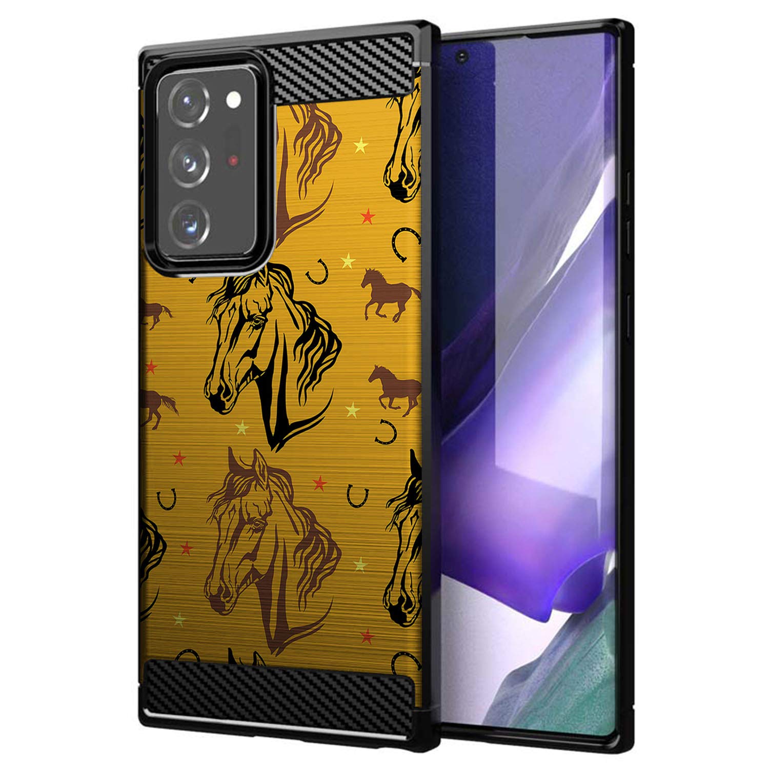 CasesOnDeck Case Compatible with [Samsung Galaxy Note 20 Ultra/Note 20 Ultra 5G Case] Design Case, Slim Black Flexible Sleek Sho