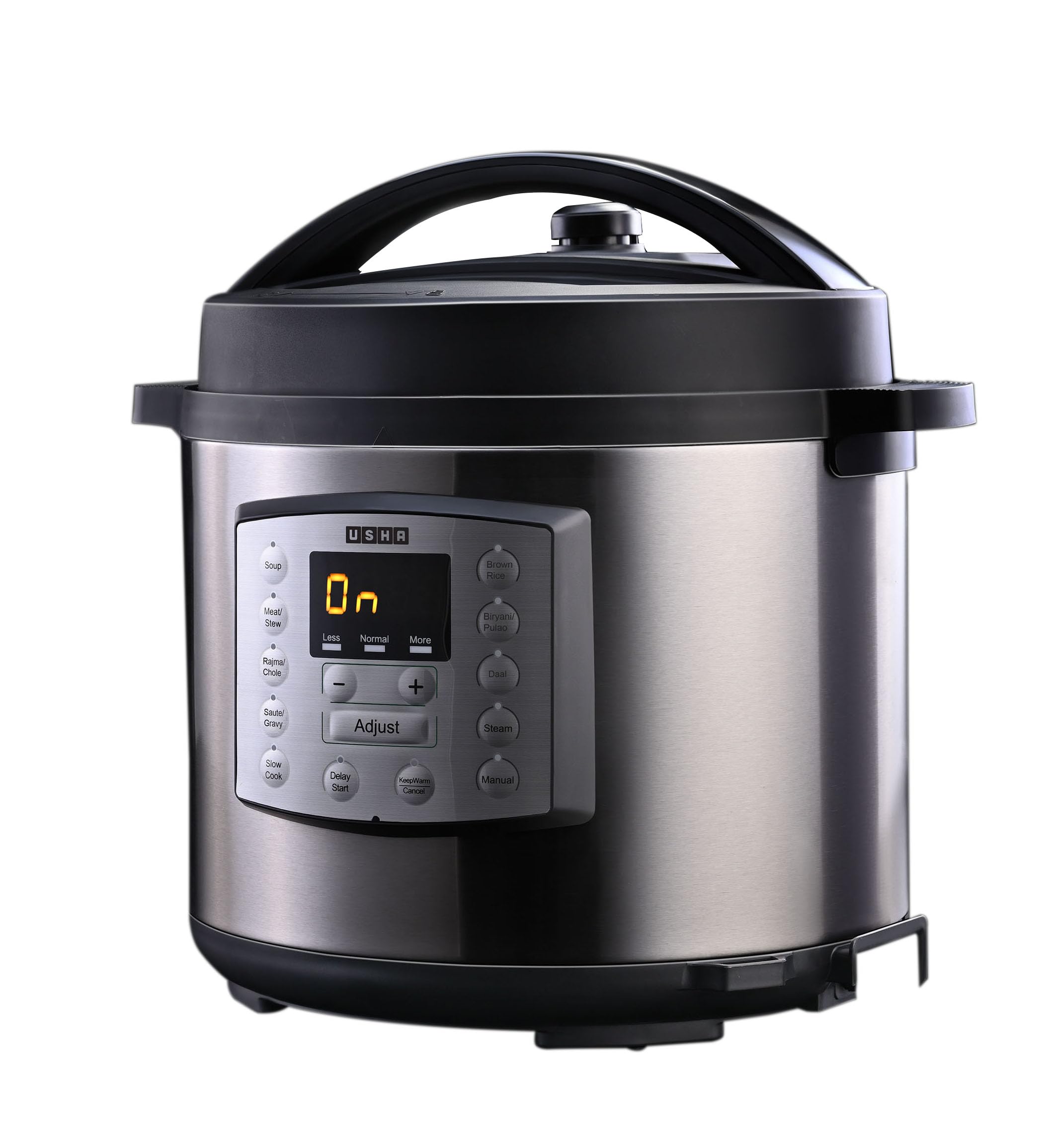 Usha Ichef 6 Litre Electric Pressure Cooker | 1000W | 10 Indian Preset Menu | Keep Warm Fuction | Delay Timer | Slow Cooker | Au