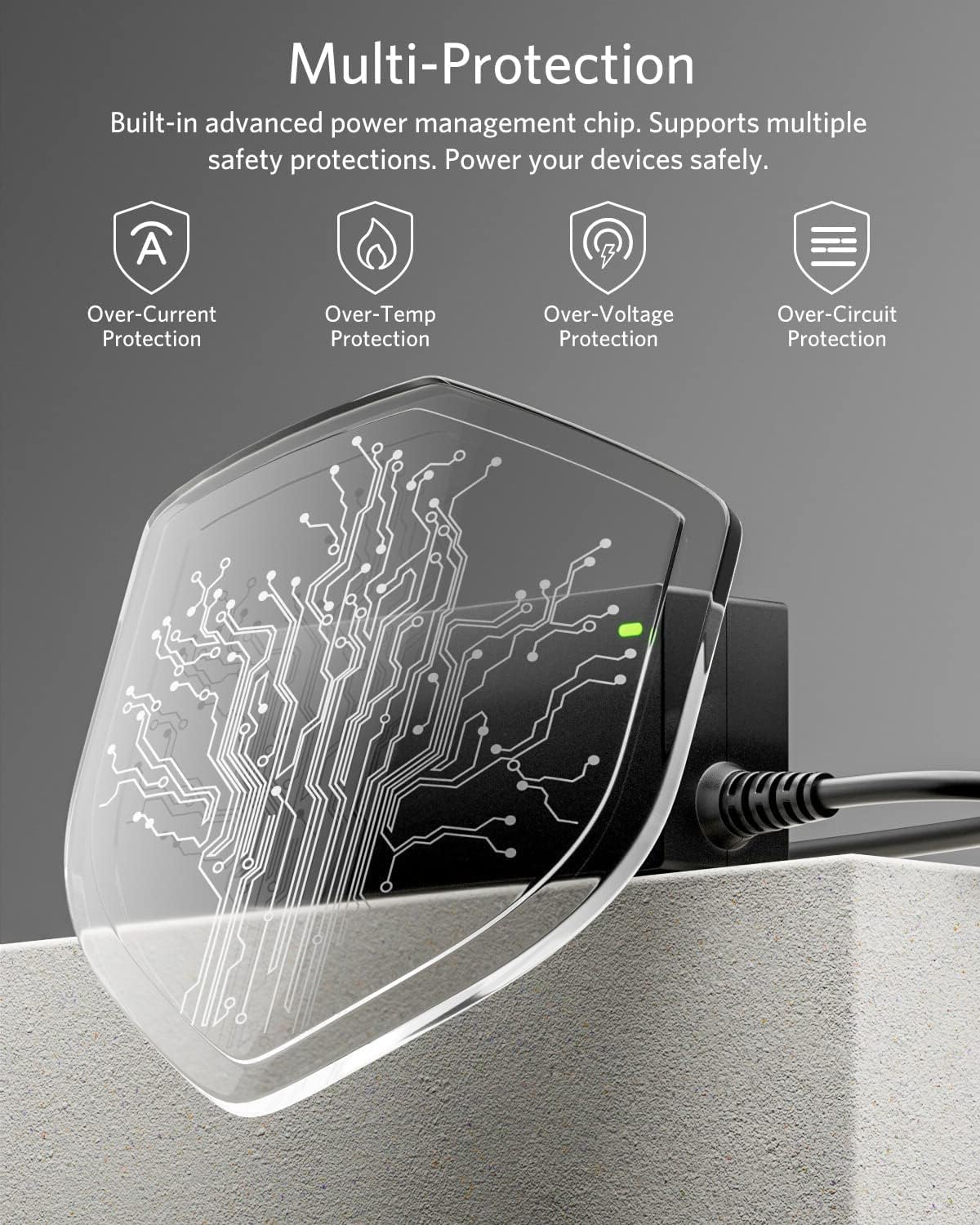 Belker 65W Universal Laptop Charger with USB C Tip for HP, Asus, Lenovo, Dell, Acer, MacBook Pro - Black, Compact, Versatile Power Solution