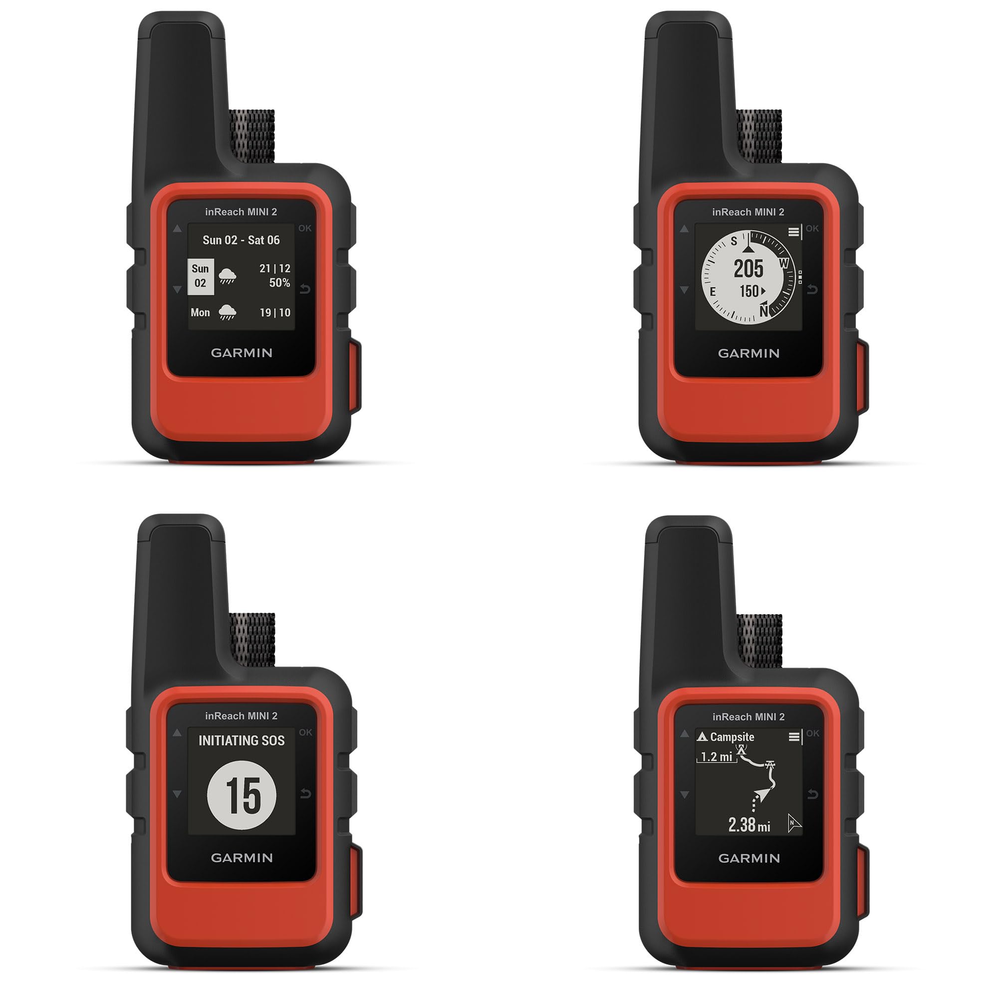 Garmin Inreach Mini 2 Satellite Communicator, Lightweight Compact Rugged Design, Portable Gps Handheld For Hiking, Two-Way Text