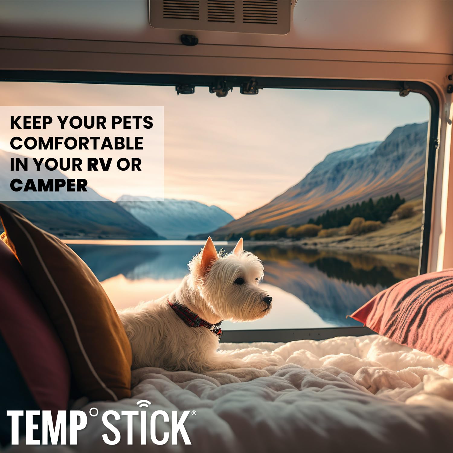 Temp Stick Remote Wifi Temperature & Humidity Sensor. No Subscription. 24/7 Monitor, Unlimited Text, App & Email Alerts. Free Ap