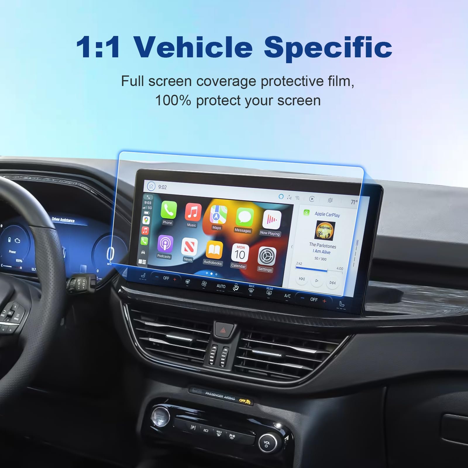 Coleya (2Pack) For 2023 2024 2025 Ford Escape Screen Protector, 13.2 Inch Escape (St Line Elite/Platinum/Plug In Hybrid/St Line