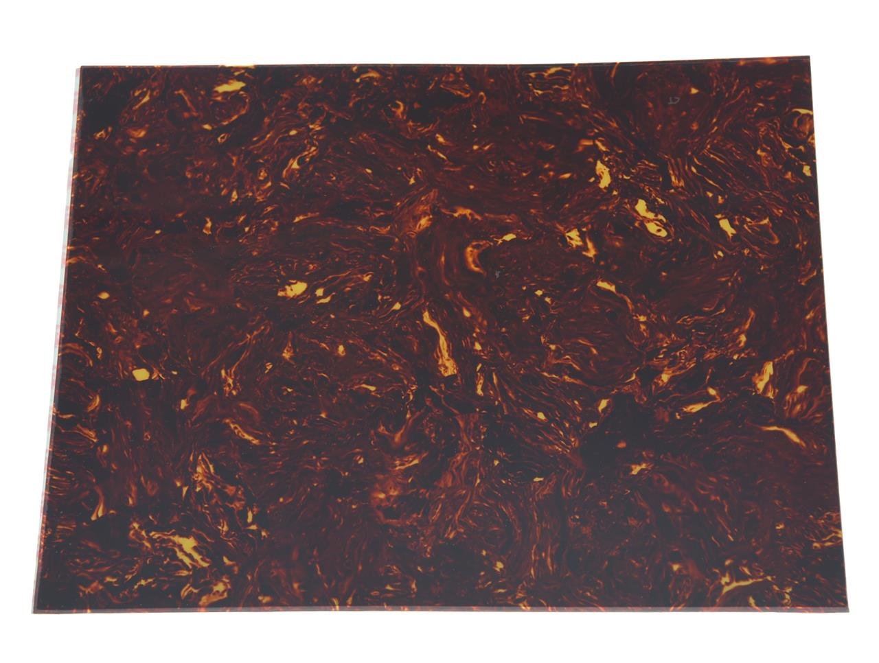 Kaish 25X20Cm Acoustic Guitar Self Adhesive Scratch Plate Sheet Pickguard Material Sheet Darktortoise