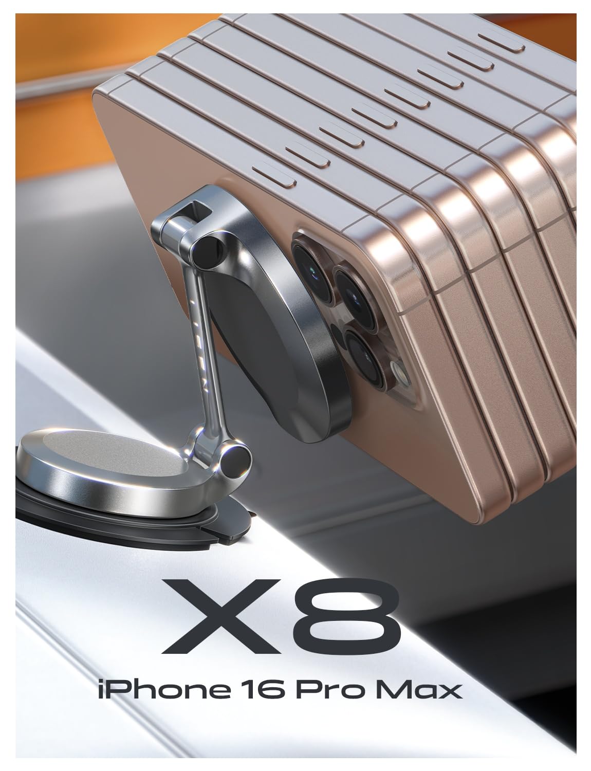 Lisen For Magsafe Car Mount Charger, 15W Fast Charging Ultra Magnetic Car Phone Holder [Mini & Metal], 2024 Wireless Magsafe Car