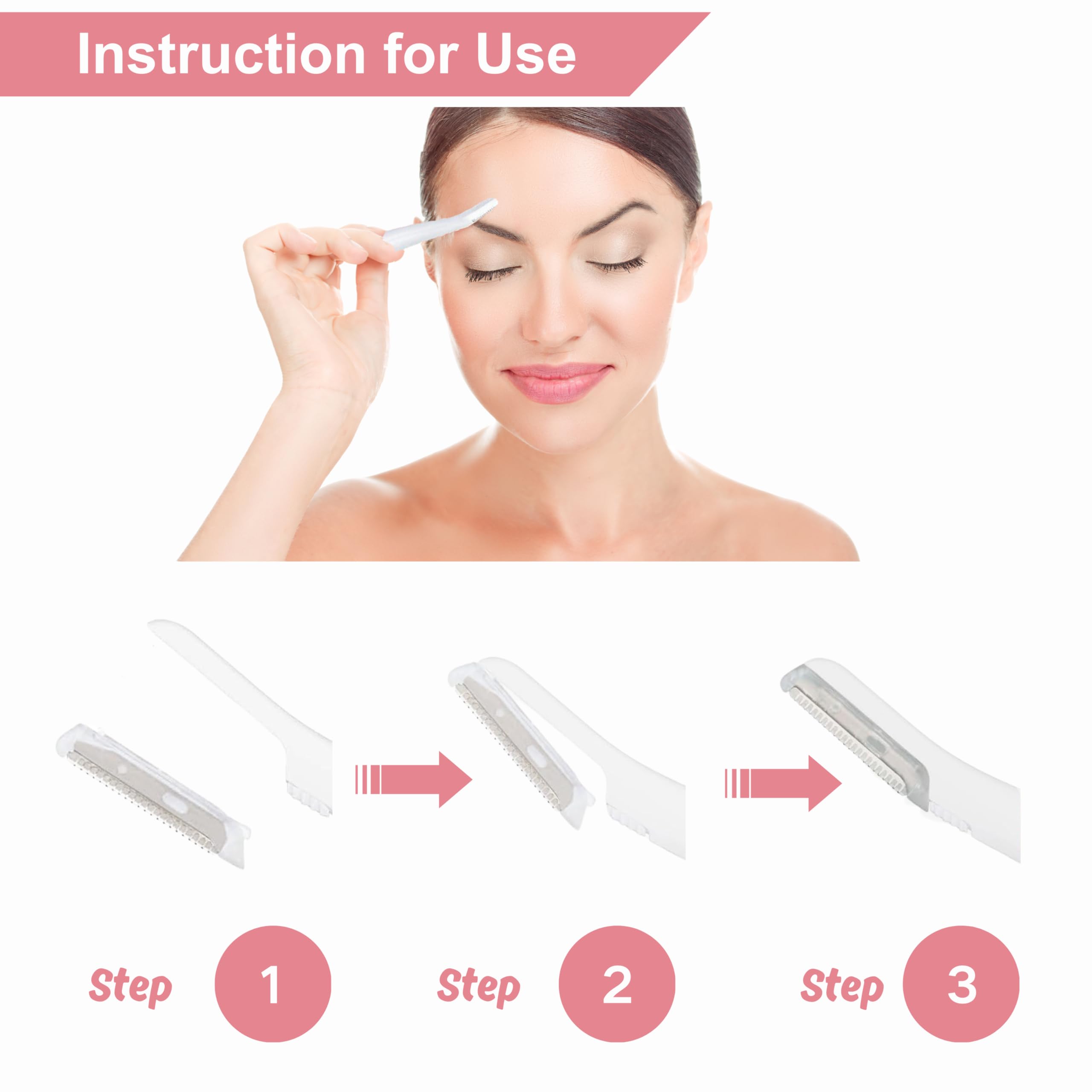 20 Pack Replacement Heads Blades Compatible With Finishing Touch Flawless Dermaplane Glo Lighted Facial Exfoliator, Stainless St