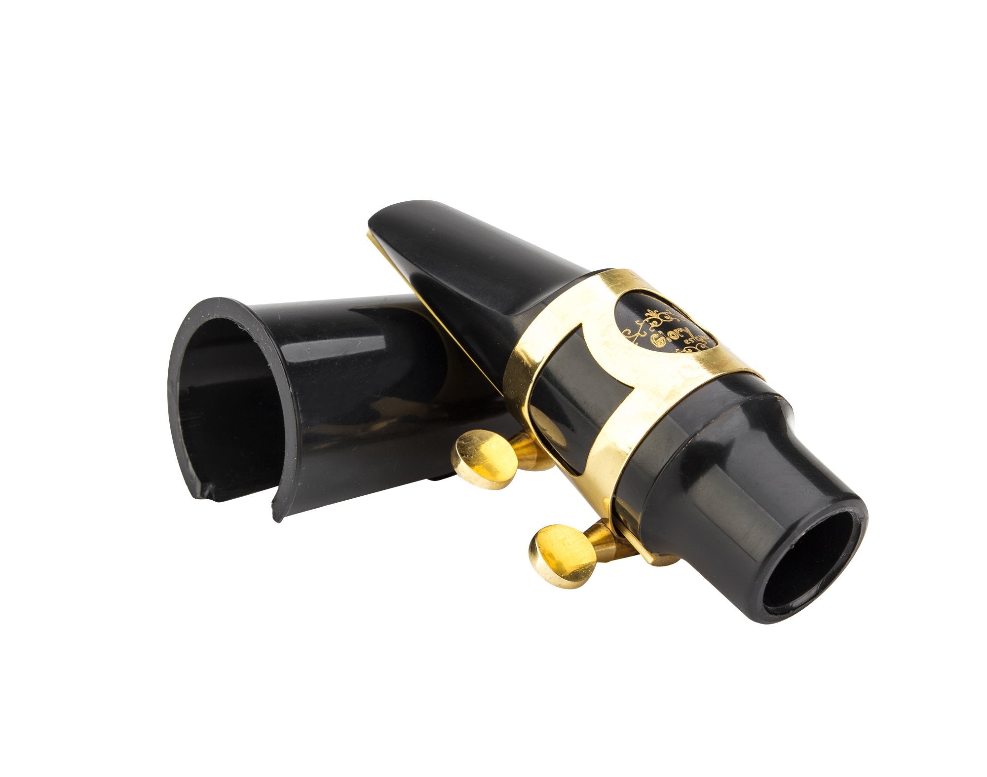 Glory Alto Saxophone Mouthpiece Kit With Ligature,One Reed And Plastic Cap Gold