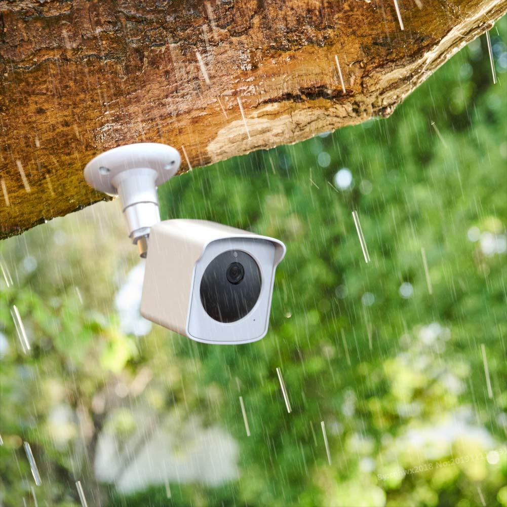 Pef Mount For Wyze Cam Outdoor, Weatherproof Protective Cover And 360 Degree Adjustable Wall Mount For Wyze Camera Outdoor Indoor Wire Free Smart Home Camera System (White, 1 Pack)