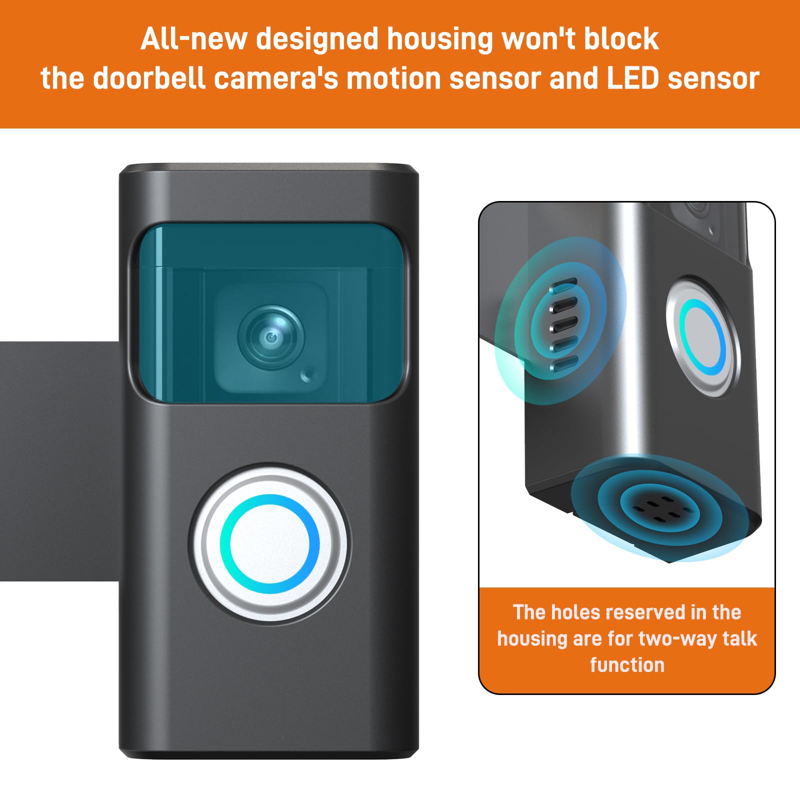 Anti Theft Ring Doorbell Mount Compatible With Ring Battery Doorbell And Ring Battery Doorbell Plus/Pro, No Drill Ring Doorbell