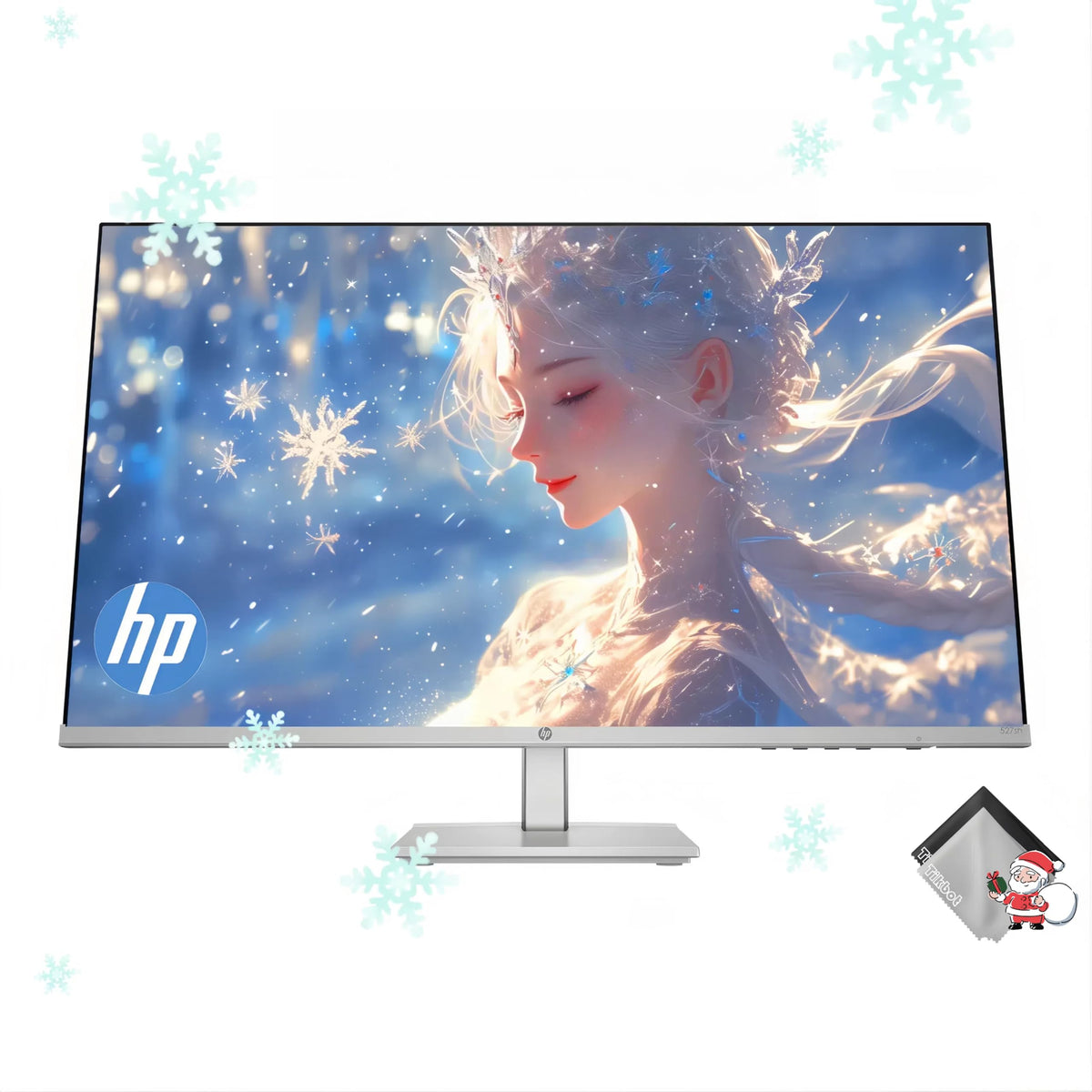 Hp 27'' Ips Led Fhd Monitor - 99% Srgb 100Hz With Adjustable Height - 2X Hdmi, 1X Vga - Series 5 527Sh Office Monitor - Silver &
