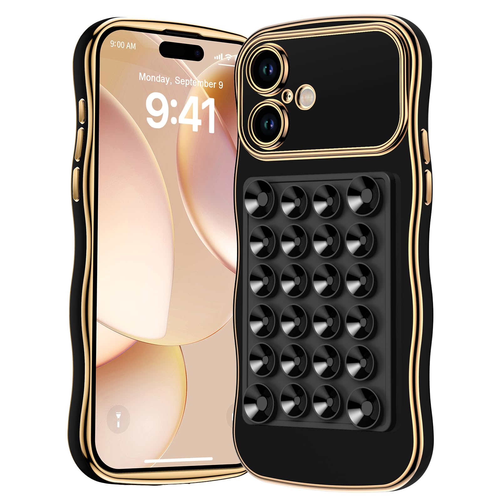 Miss Arts For Iphone 16 Case - Phone Case With Suction Cup Phone Mount [Hands-Free Strong Suction Grip Holder For Selfies And Vi