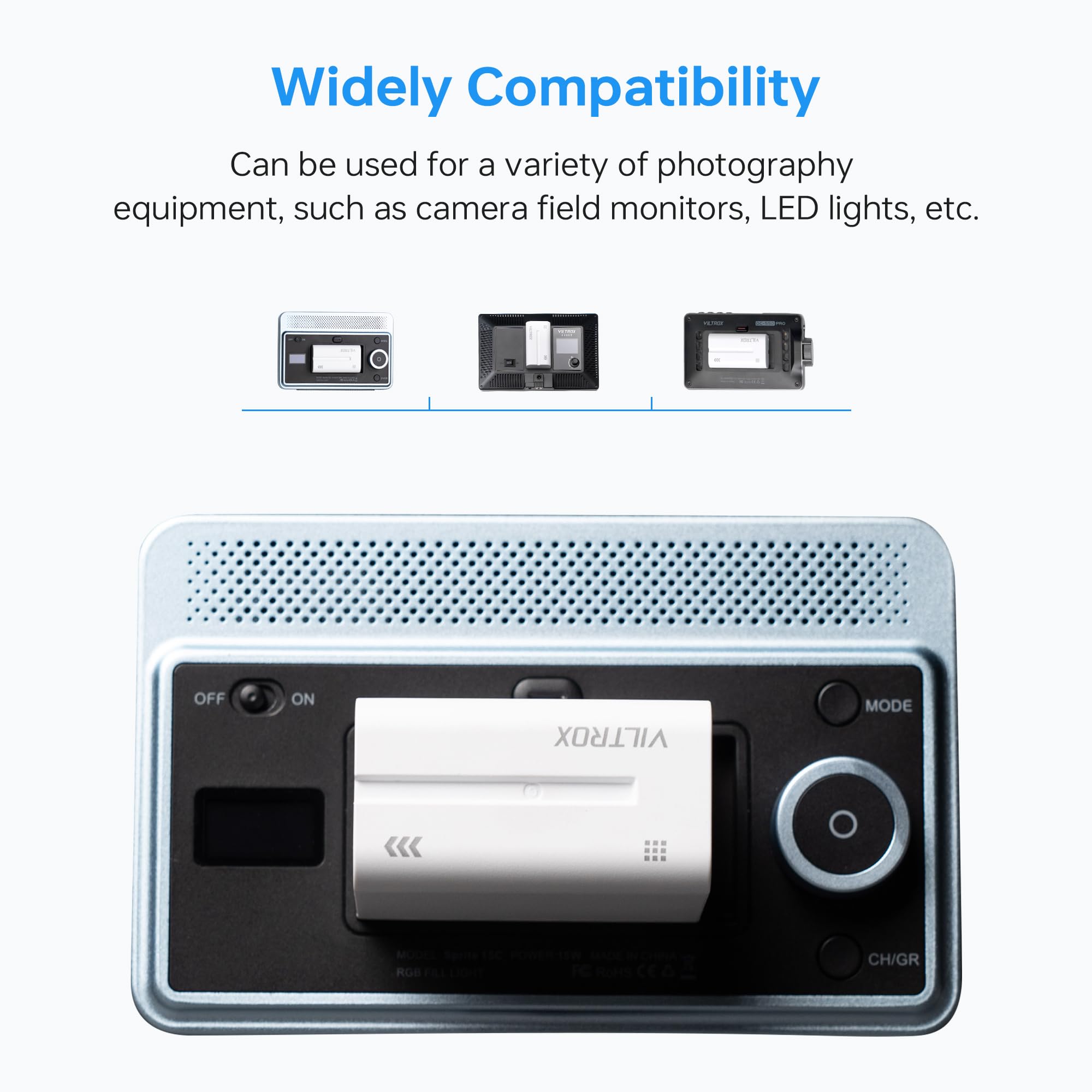 Viltrox Np F970 Battery 2 Pack 6600Mah Replacement Battery For F970 F960 F950 F770 F750 F570 F550 F330, Rechargeable Battery Com