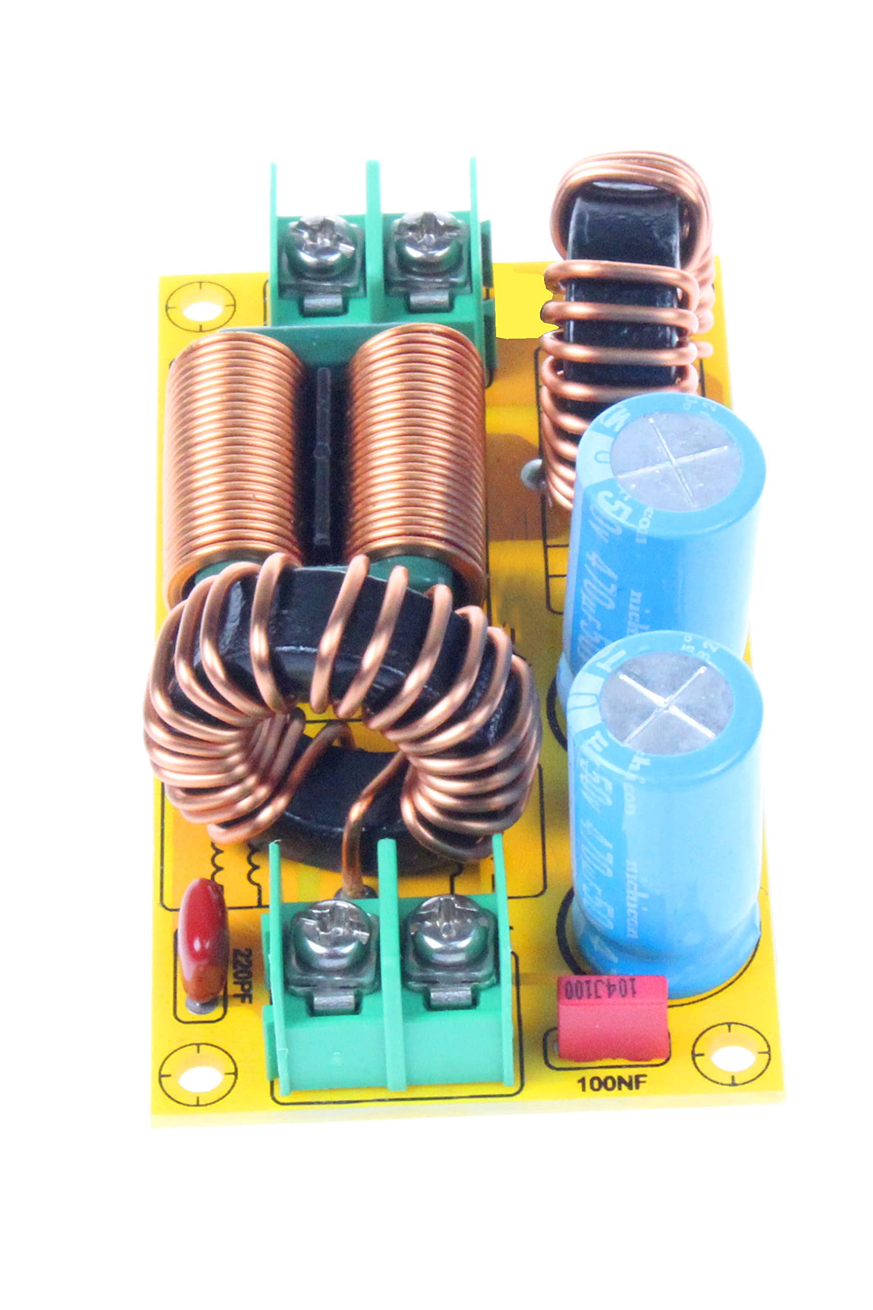 Noyito Dc Lc Filter Dc Emi Power Filter 0 To 50V 2A 4A 10A 20A Filtering Board (20A)