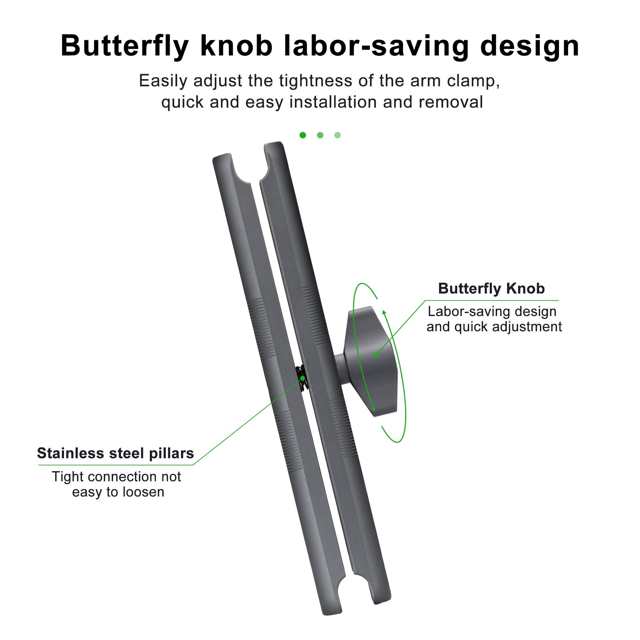 Fanaue Aluminum 17Mm Ball Head Double Socket Arm Only Supports Connects Of 0.67'' Ball Head Adapter Compatible With Ram Mount 17